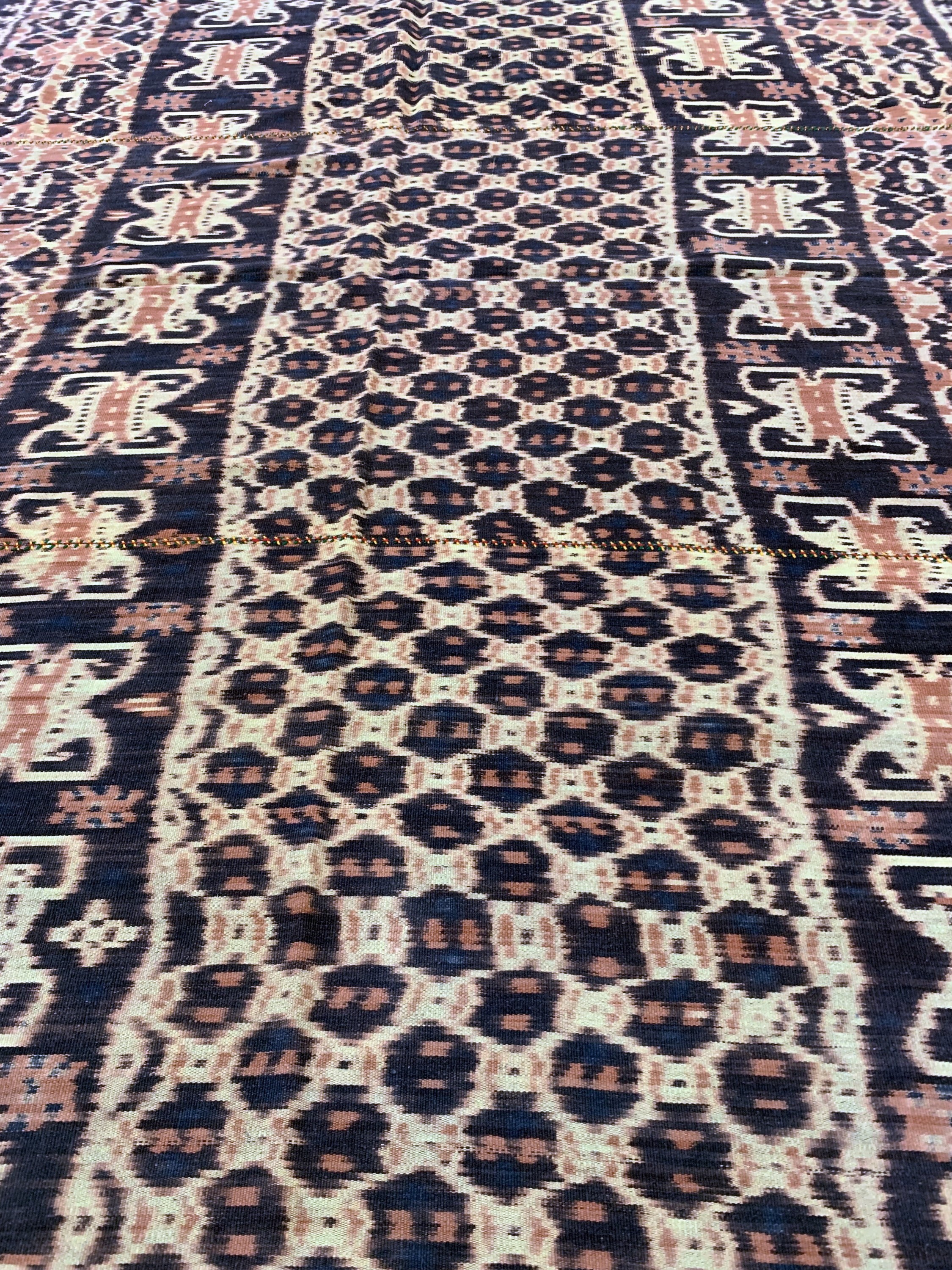 Detail d: Sumba"Ikat", Indonesien, Anfang 20.Jhd, Baumwolle, ca. 173 x 119 cm, EHZ: 2