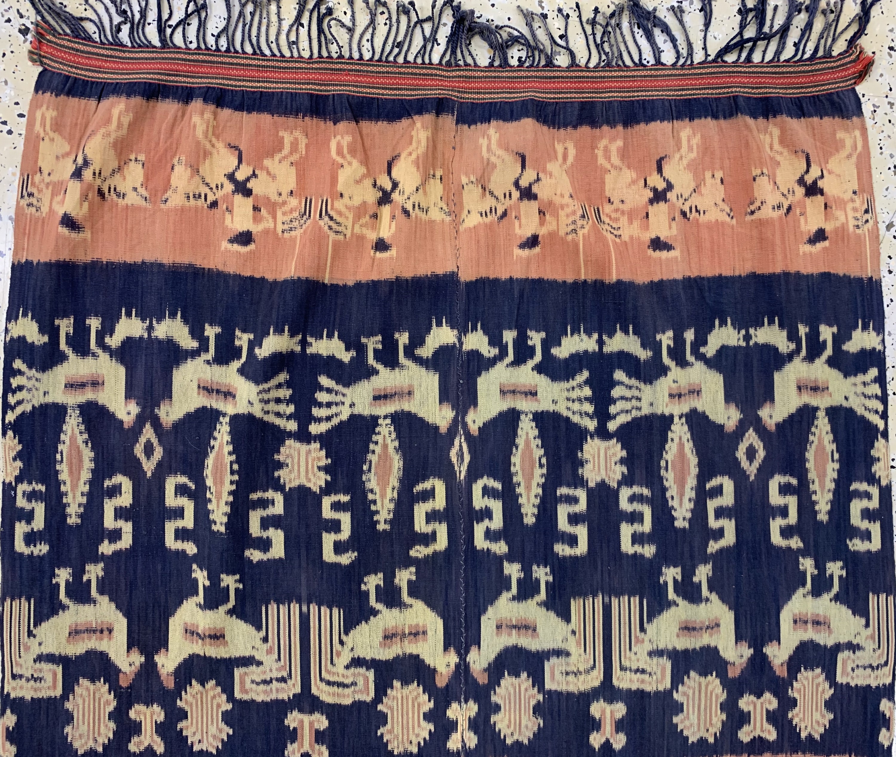 Detail a: Sumba"Ikat", Indonesien, Anfang 20.Jhd, Baumwolle, ca. 242 x 98 cm, EHZ: 2