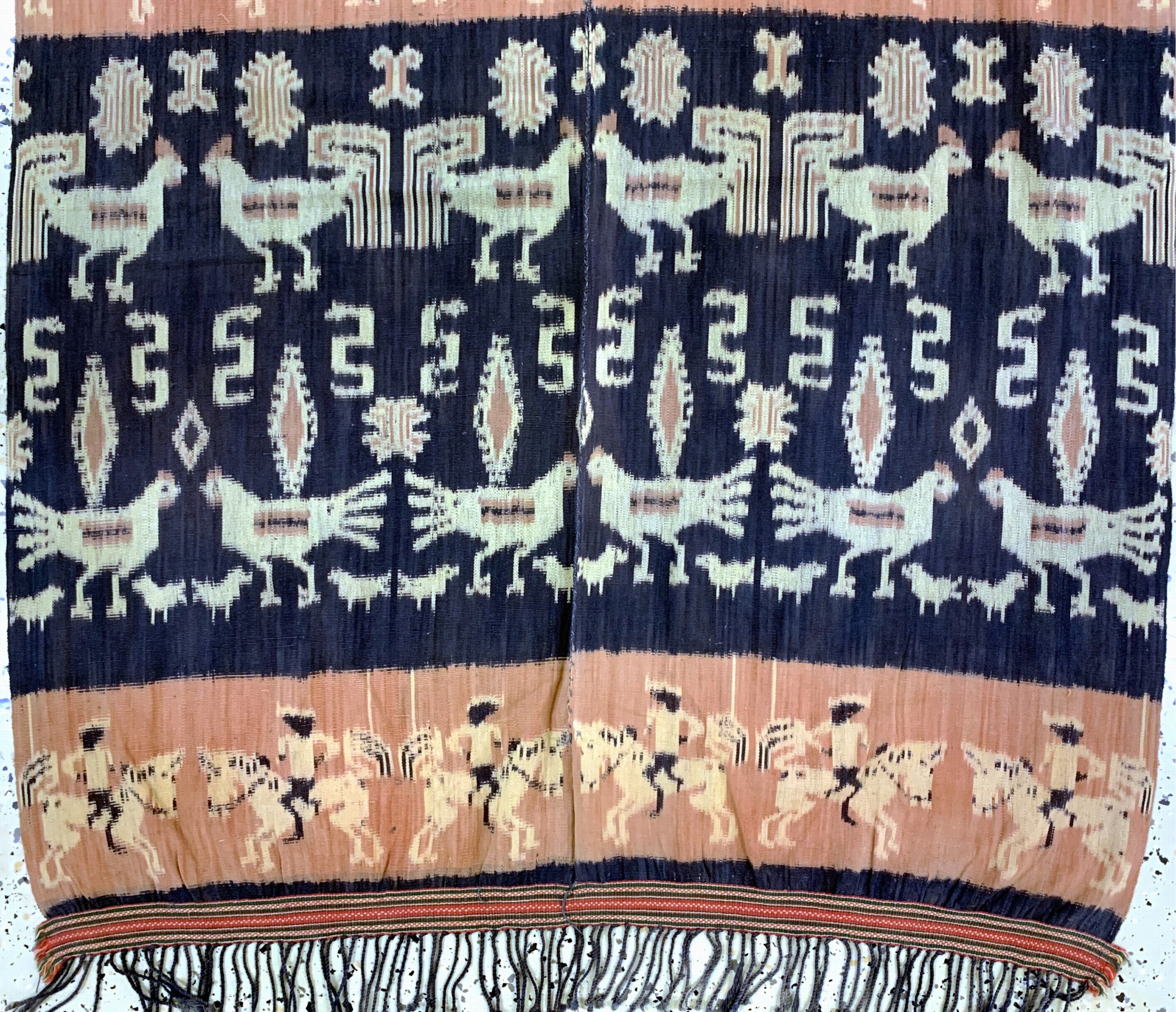 Detail c: Sumba"Ikat", Indonesien, Anfang 20.Jhd, Baumwolle, ca. 242 x 98 cm, EHZ: 2