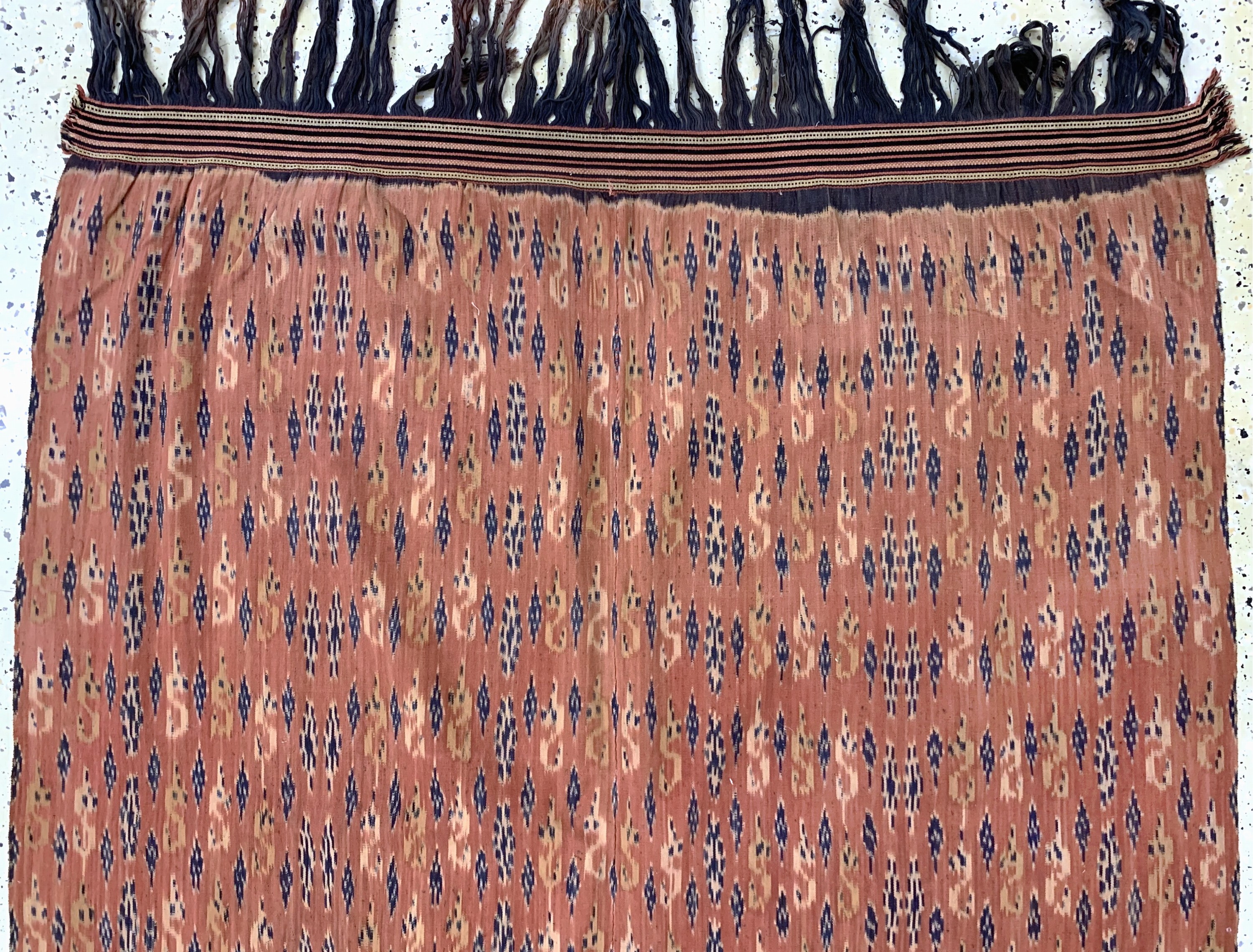 Detail a: Sumba"Ikat", Indonesien, Anfang 20.Jhd, Baumwolle, ca. 264 x 122 cm, EHZ: 2