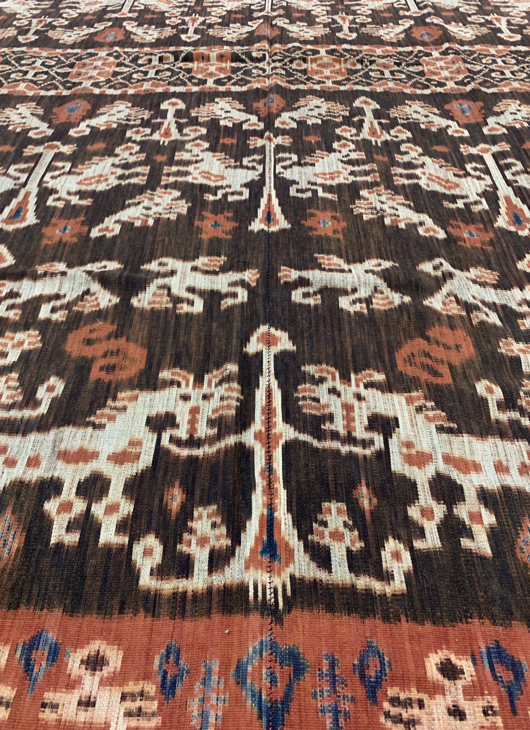 Detail e: Sumba"Ikat", Indonesien, Anfang 20.Jhd, Baumwolle, ca. 264 x 143 cm, EHZ: 2
