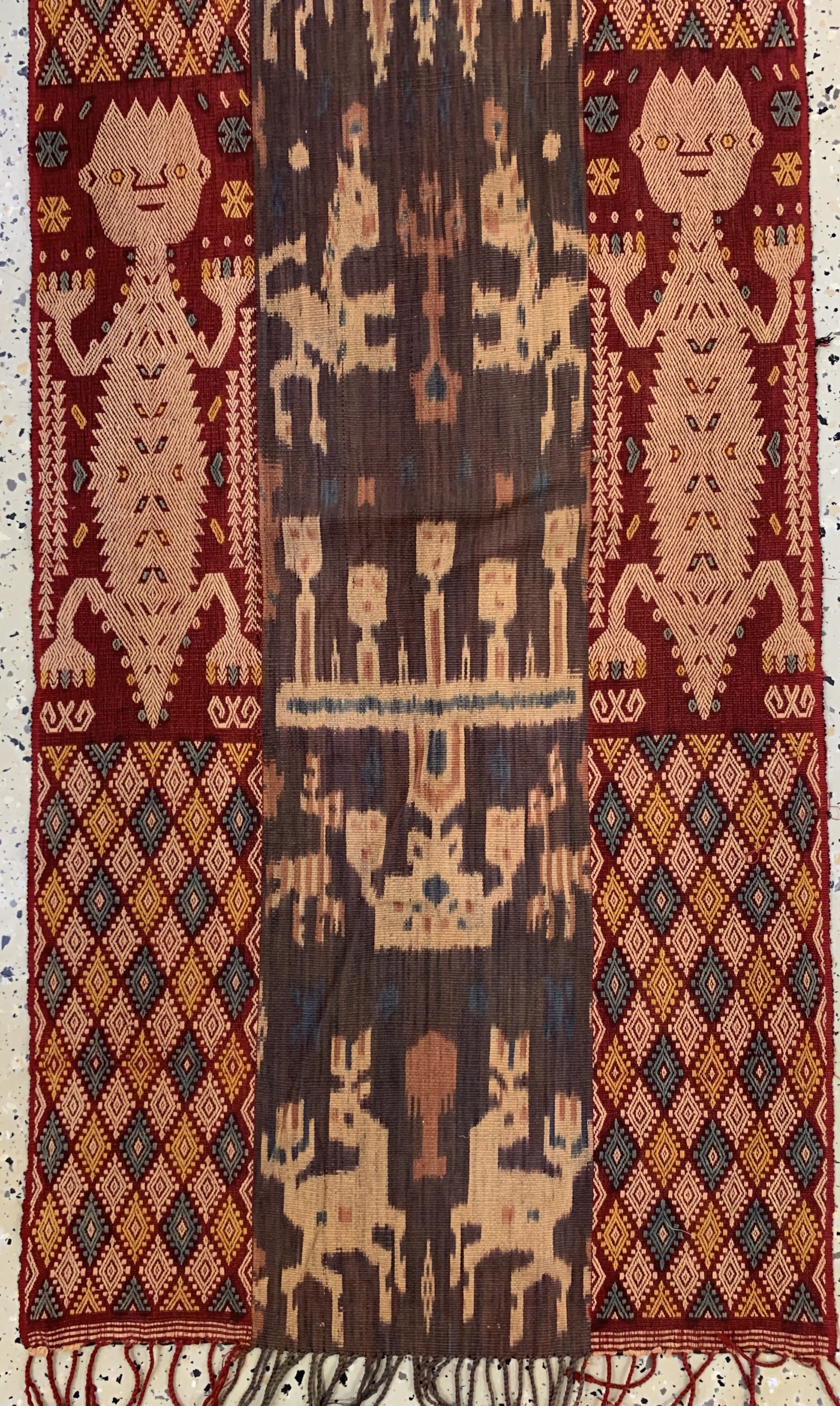 Detail c: Sumba"Ikat", Indonesien, Anfang 20.Jhd, Baumwolle, ca. 247 x 60 cm, EHZ: 2