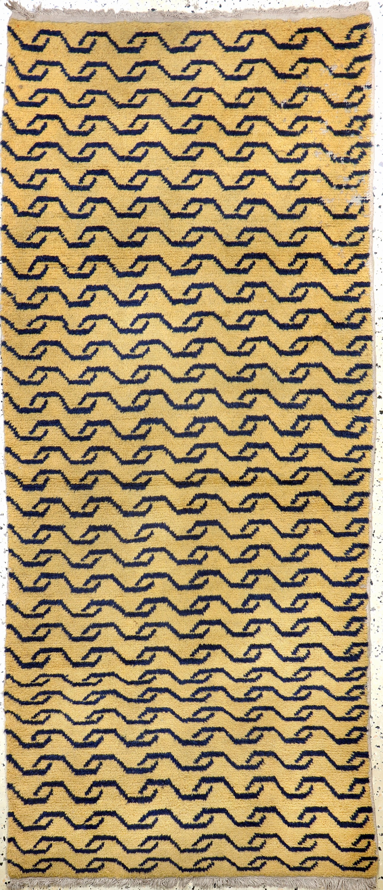 Image 26993067 - ´Tigerteppich´, China, Anfang 20.Jhd, Wolleauf Baumwolle, ca. 198 x 86 cm, Mottenfraß, ...