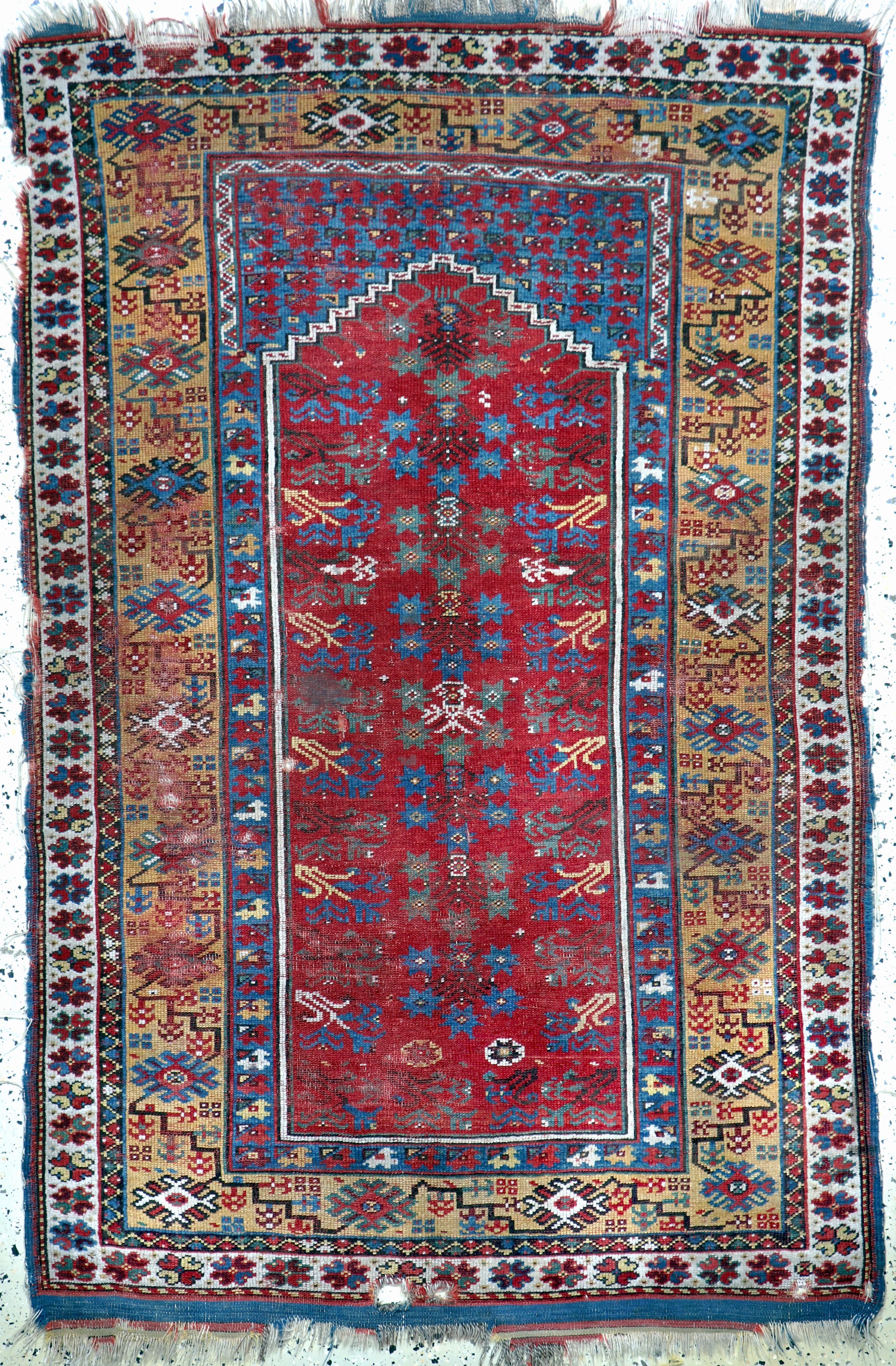 Antiker"Megri", Türkei, 19.Jhd, Wolle auf Wolle, ca. 190 x 122 cm, EHZ: 4