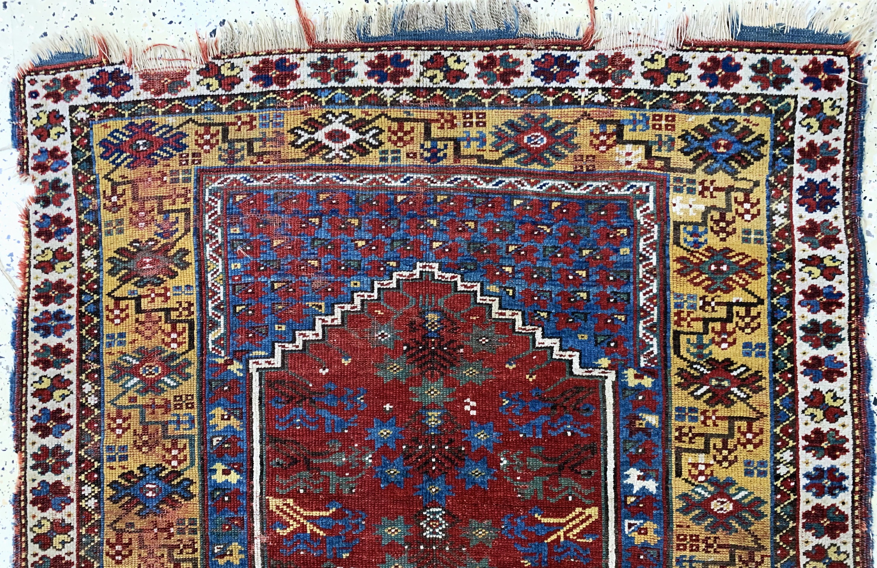 Detail a: Antiker"Megri", Türkei, 19.Jhd, Wolle auf Wolle, ca. 190 x 122 cm, EHZ: 4