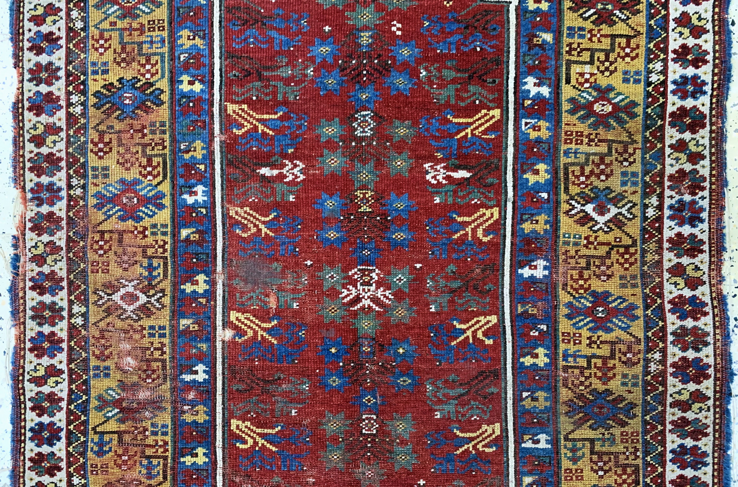 Detail b: Antiker"Megri", Türkei, 19.Jhd, Wolle auf Wolle, ca. 190 x 122 cm, EHZ: 4