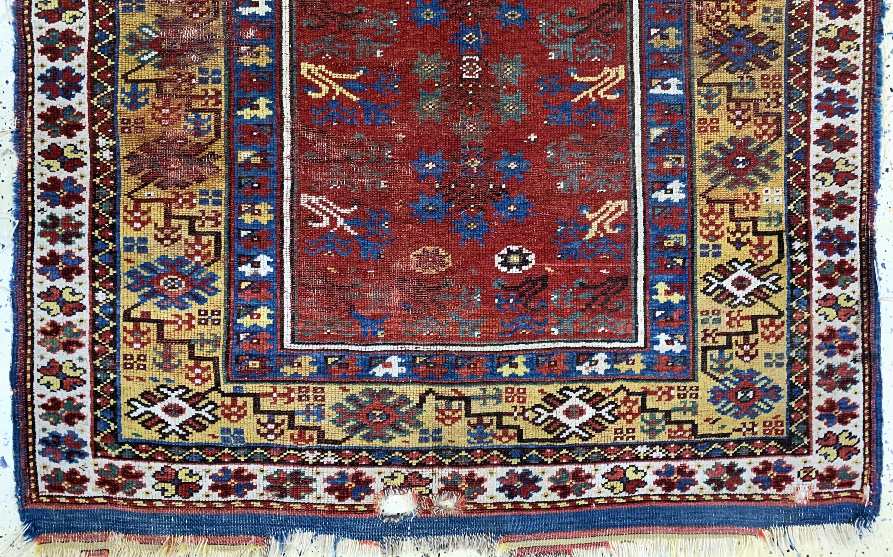 Detail c: Antiker"Megri", Türkei, 19.Jhd, Wolle auf Wolle, ca. 190 x 122 cm, EHZ: 4