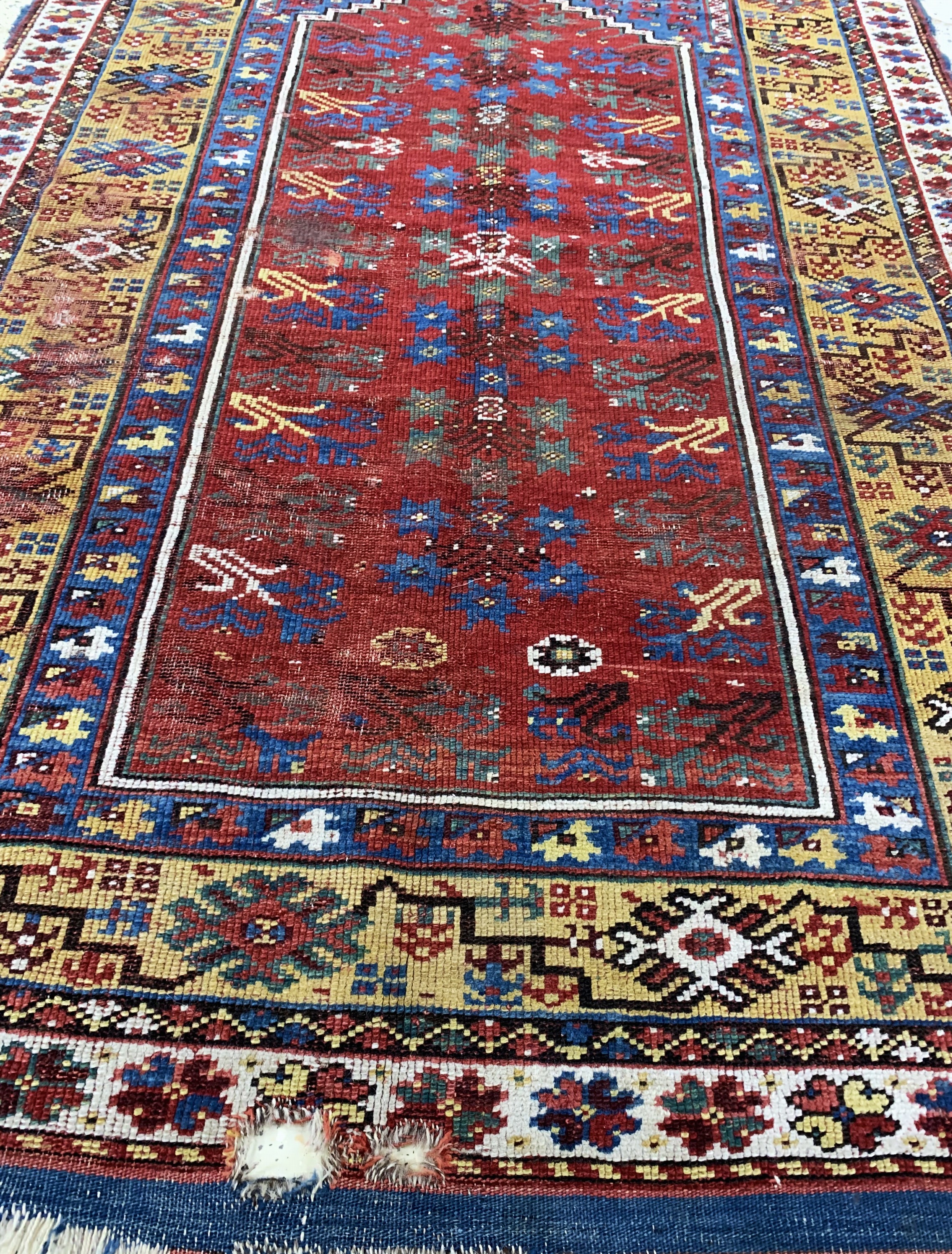 Detail d: Antiker"Megri", Türkei, 19.Jhd, Wolle auf Wolle, ca. 190 x 122 cm, EHZ: 4