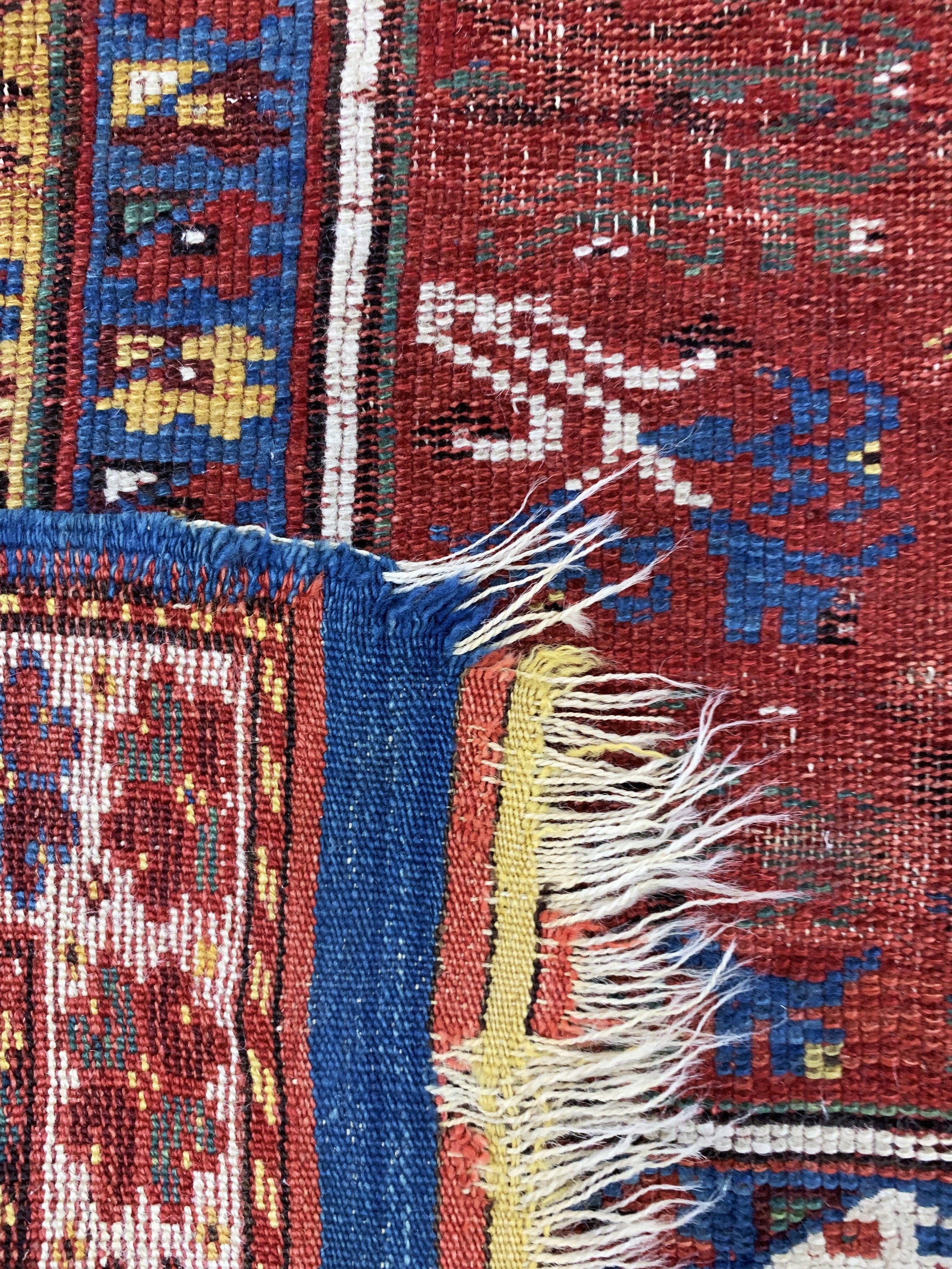 Detail e: Antiker"Megri", Türkei, 19.Jhd, Wolle auf Wolle, ca. 190 x 122 cm, EHZ: 4
