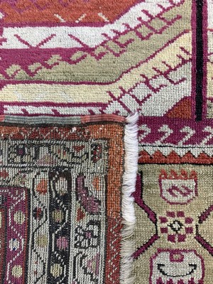 26993009h - Kirsehir antik, Türkei, datiert 1286(1864),Wolle auf Wolle, ca. 150 x 106 cm, EHZ: 2