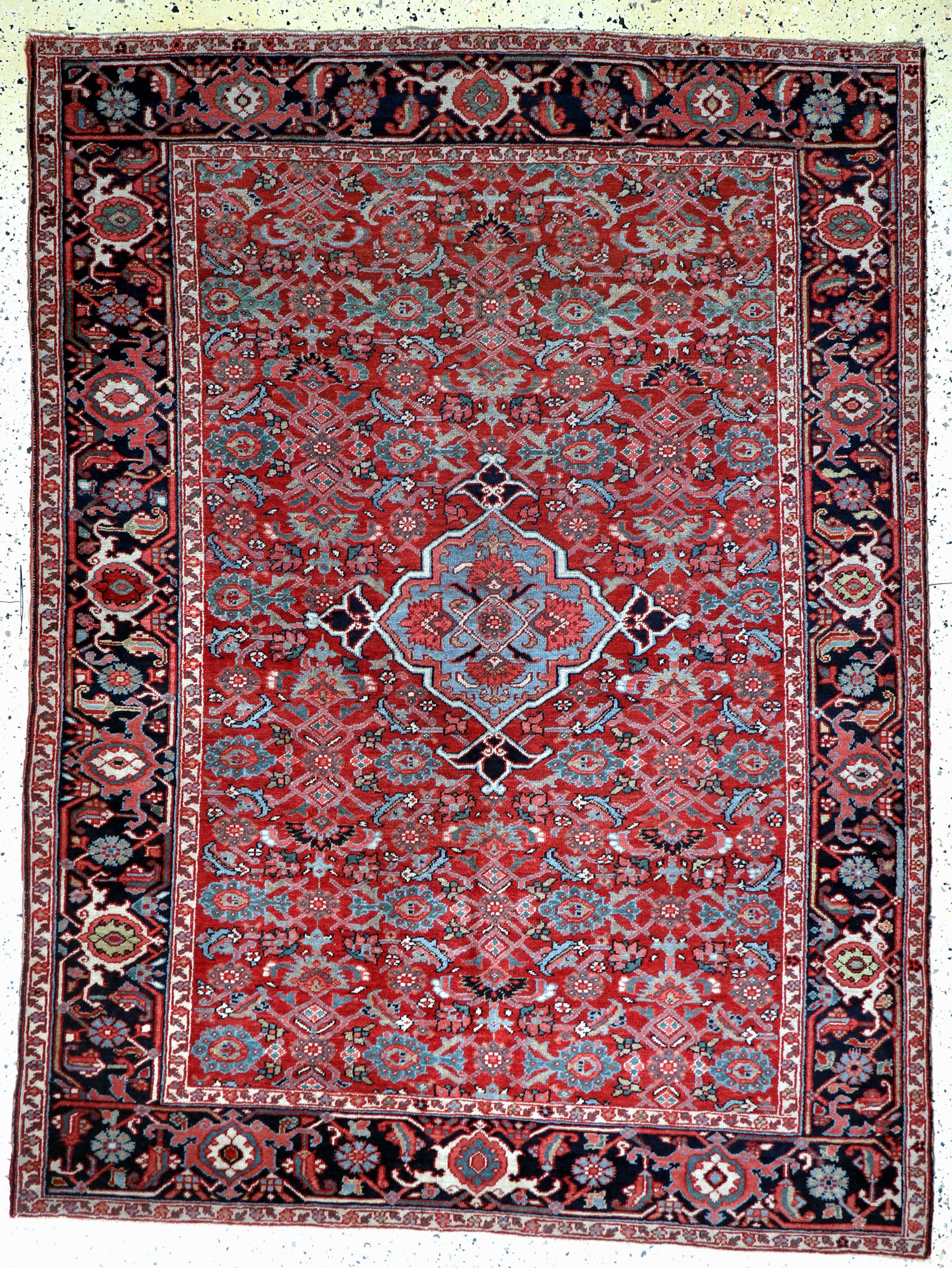 Antiker Heriz, Persien, um 1900, Wolle auf Baumwolle, ca. 200 x 150 cm, EHZ: 2