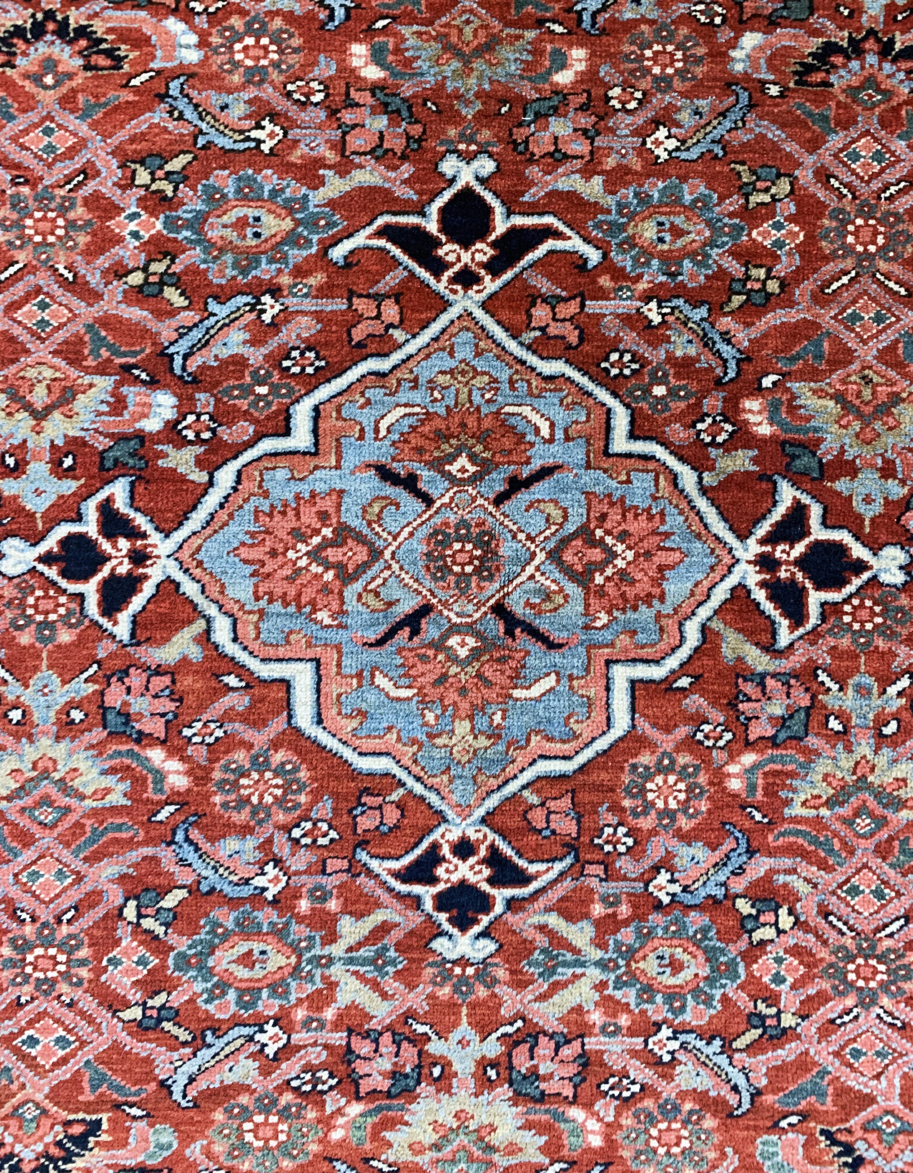 Detail c: Antiker Heriz, Persien, um 1900, Wolle auf Baumwolle, ca. 200 x 150 cm, EHZ: 2