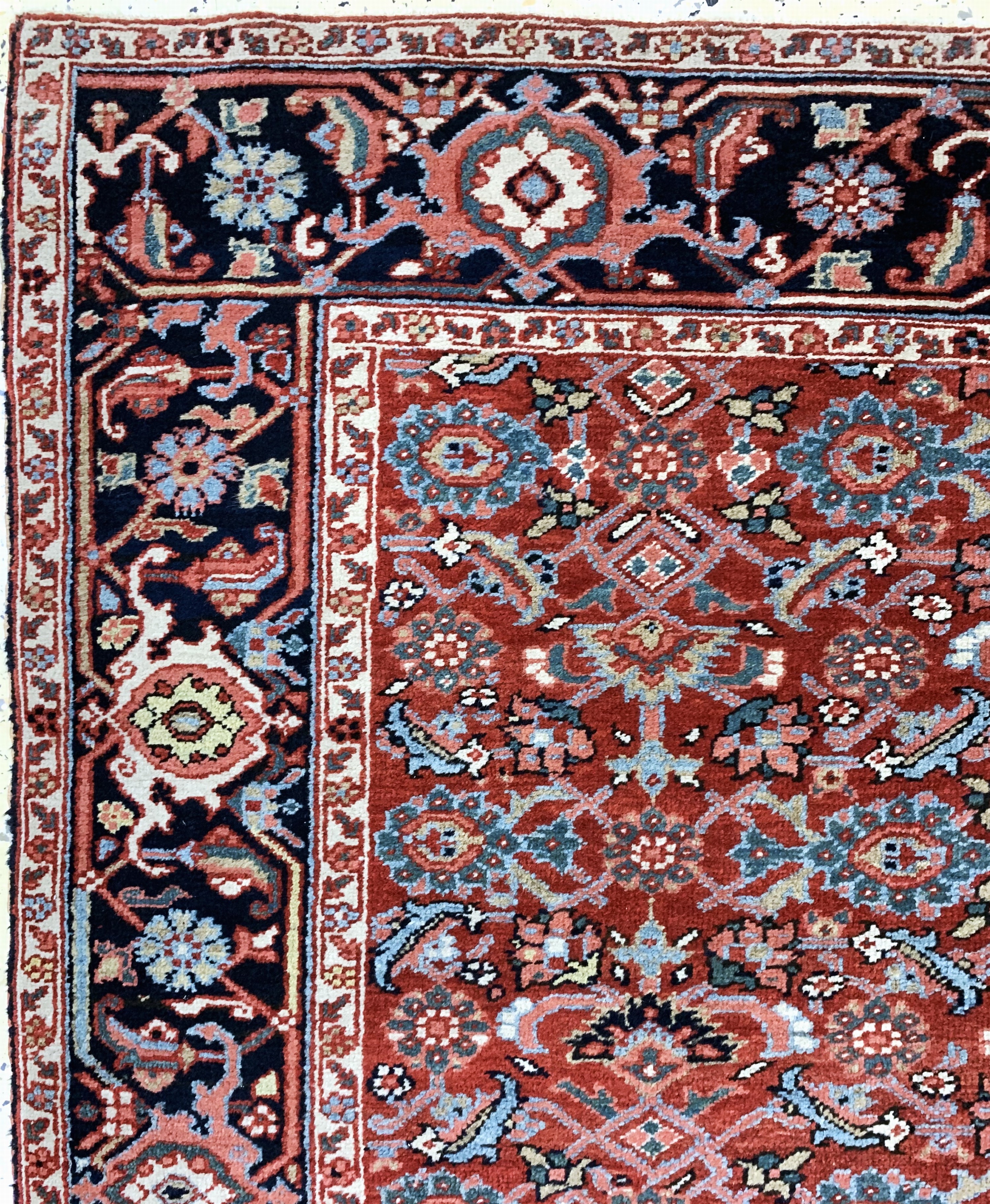 Detail d: Antiker Heriz, Persien, um 1900, Wolle auf Baumwolle, ca. 200 x 150 cm, EHZ: 2