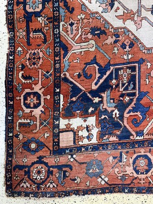 26993140c - Antiker Heriz, Persien, 19.Jhd, Wolle auf Baumwolle, ca. 465 x 380 cm, EHZ: 4