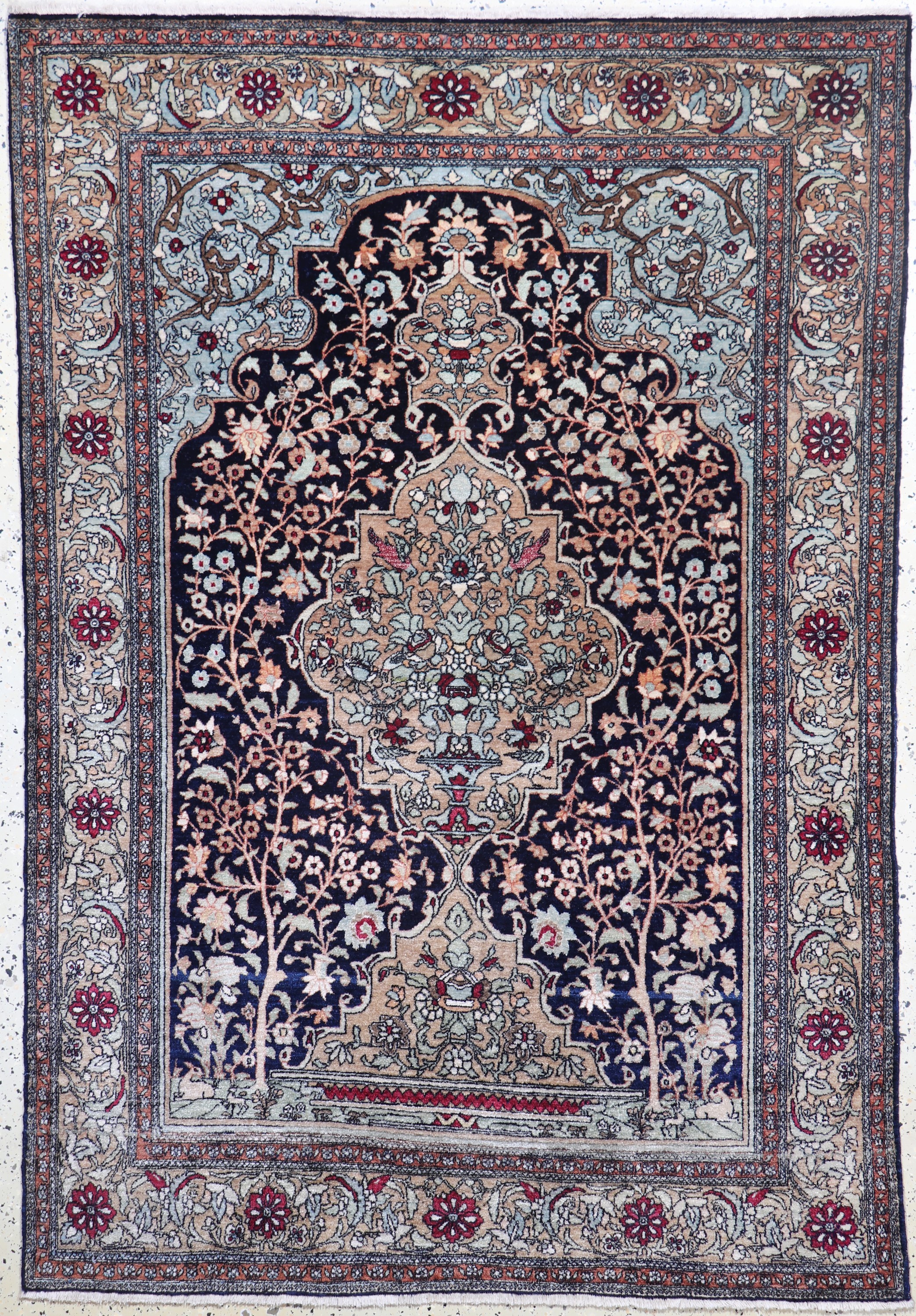 Image 26993271 - Esfahan´Ahmad´antik, Persien, um 1900, Korkwolle auf Baumwolle, ca. 200 x 138 cm, EHZ: 2