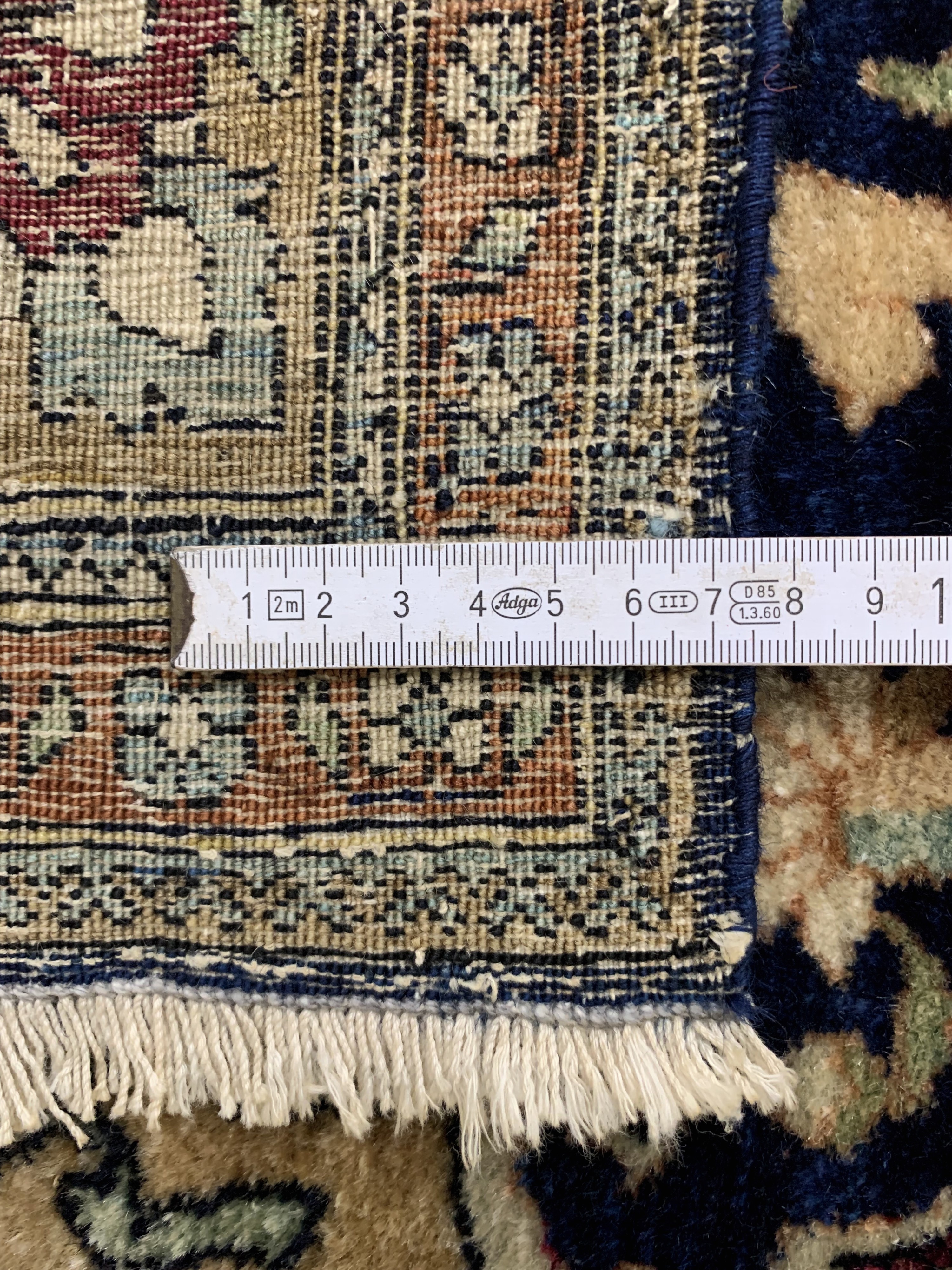 Detail g: Esfahan"Ahmad"antik, Persien, um 1900, Korkwolle auf Baumwolle, ca. 200 x 138 cm, EHZ: 2