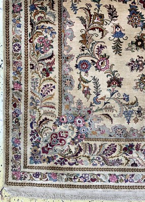 26993272b - Seiden Keschan fein, Persien, um 1930-1940 , reine Naturseide, ca. 208 x 140 cm, EHZ: 2