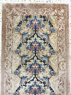 26993273a - Esfahan fein´Seidengrund´, Persien, signiert´Mohaghegh´,um 1950-1960, Korkwolle mit und ...
