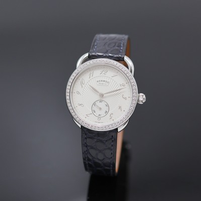 Image HERMES Armbanduhr Serie Arceau mit Brillantlünette Referenz AR6.630, Automatik, ...