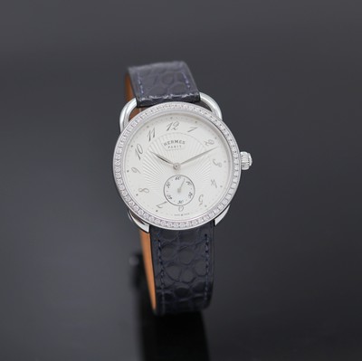 26993491b - HERMES Armbanduhr Serie Arceau mit Brillantlünette Referenz AR6.630, Automatik, ...