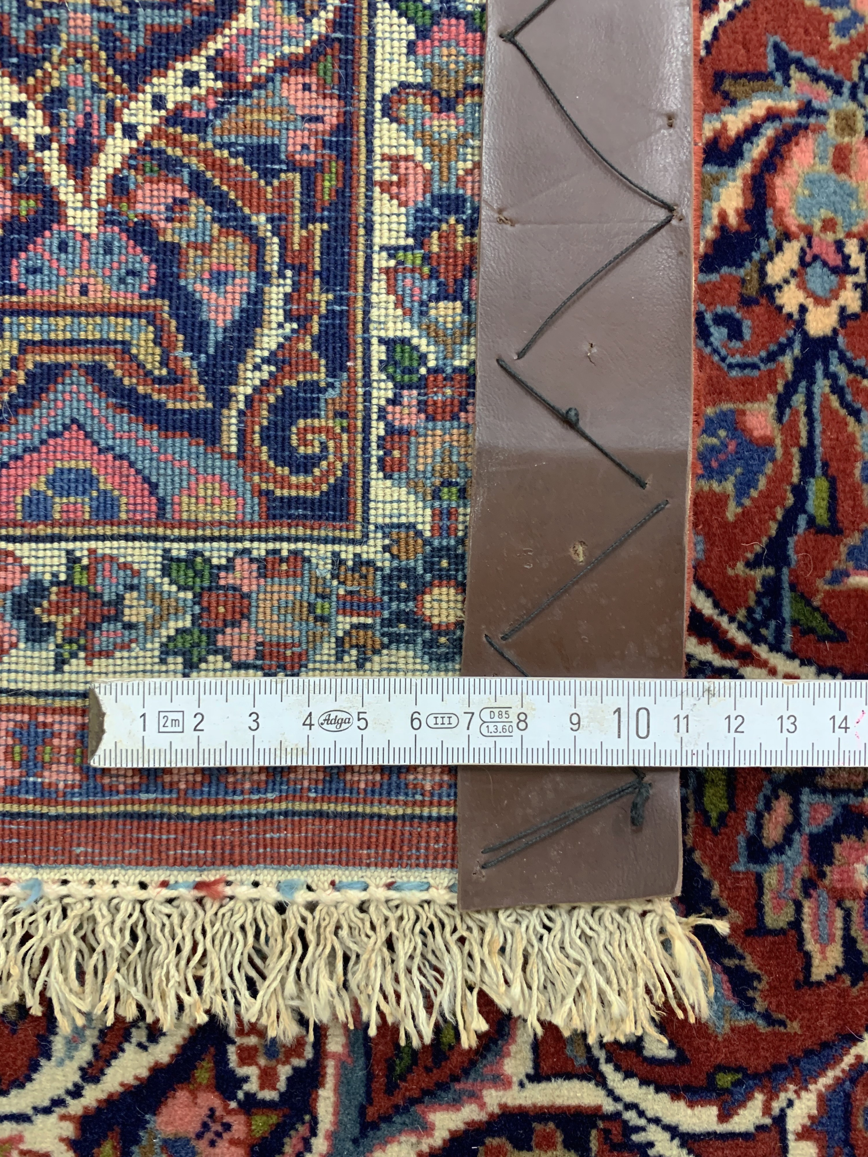 Detail h: Keschan fein"Königskrone", Persien, Anfang 20.Jhd, Korkwolle auf Baumwolle, ca. 203 x 134cm, gereinigt, EHZ: 2