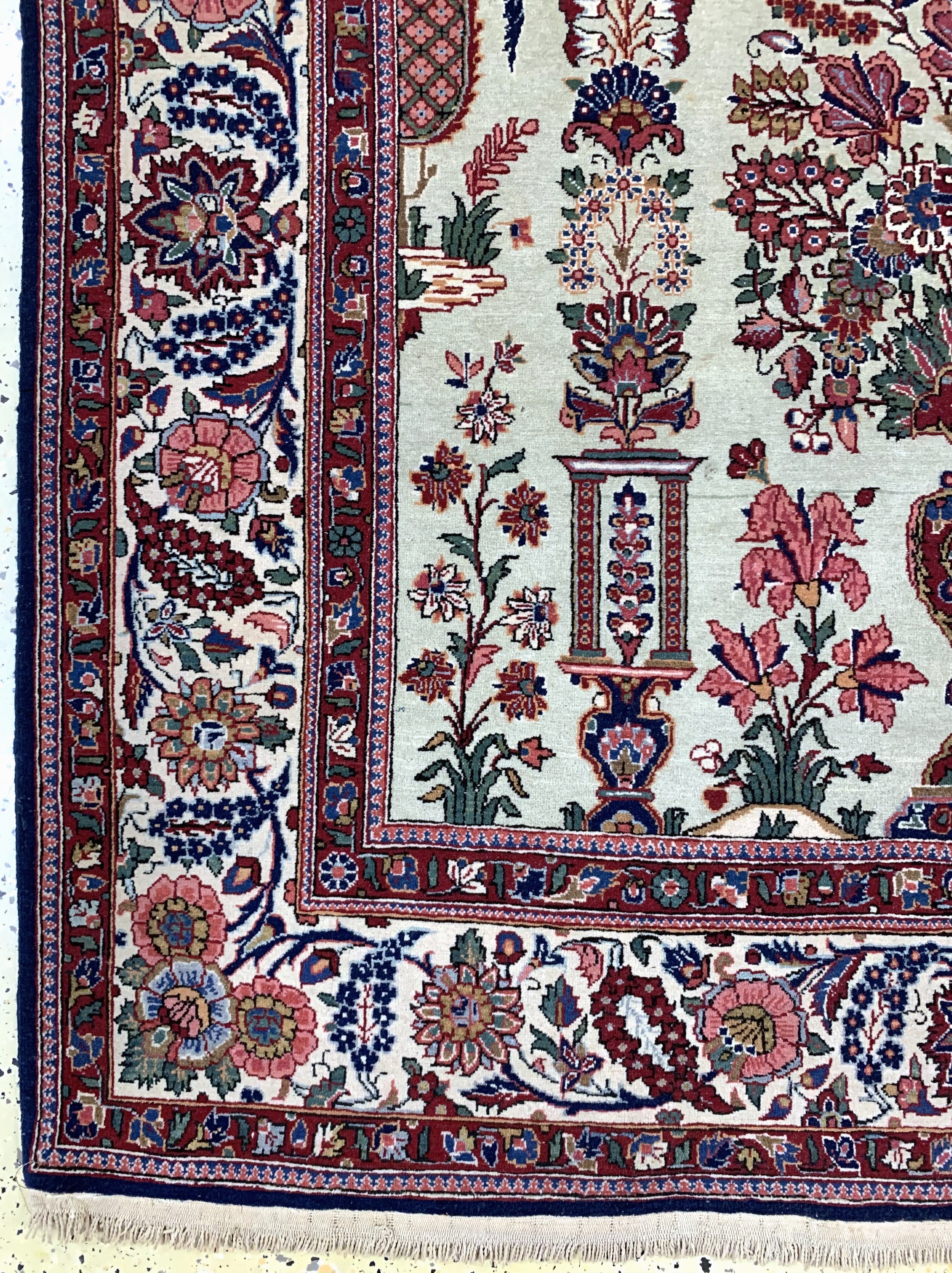 Detail b: Keschan Kork fein, Persien, um 1920-1930, Korkwolle auf Baumwolle, ca. 206 x 136 cm, EHZ: 2