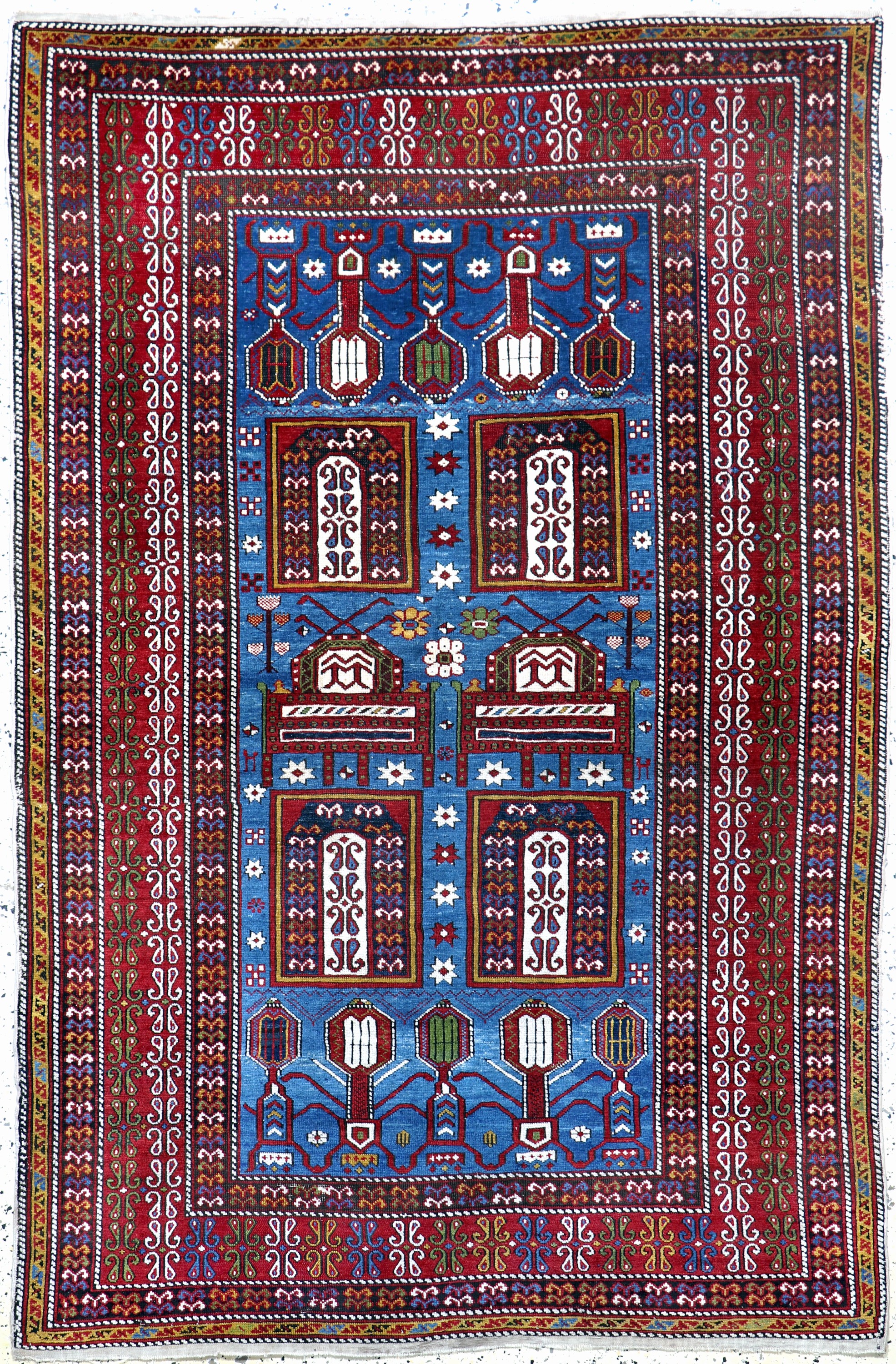 Image 26994108 - ´Tachteh´Schirwan, Kaukasus, 19.Jhd, Wolle auf Wolle, ca. 193 x 129 cm, EHZ: 2