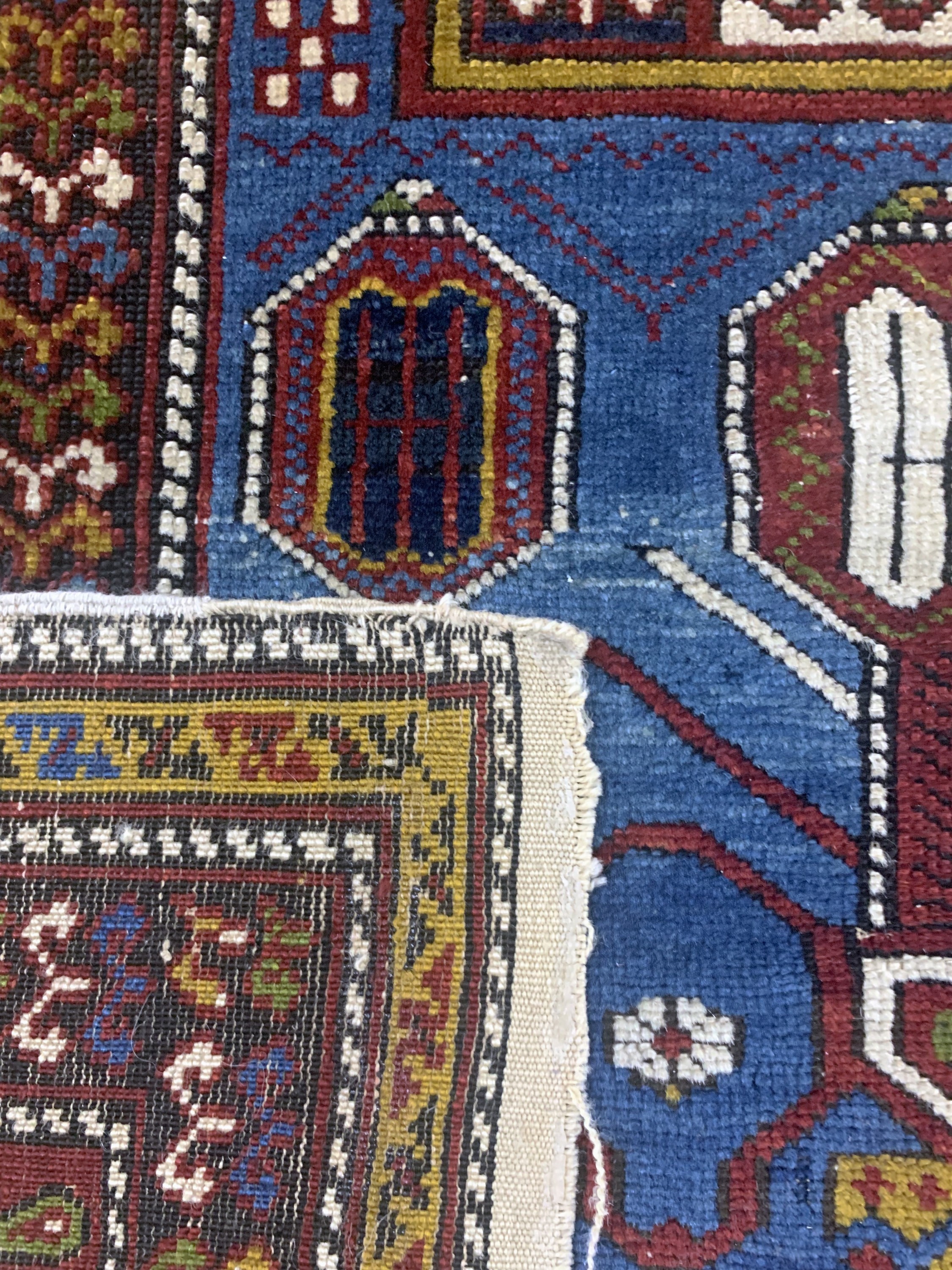 Detail g: "Tachteh"Schirwan, Kaukasus, 19.Jhd, Wolle auf Wolle, ca. 193 x 129 cm, EHZ: 2