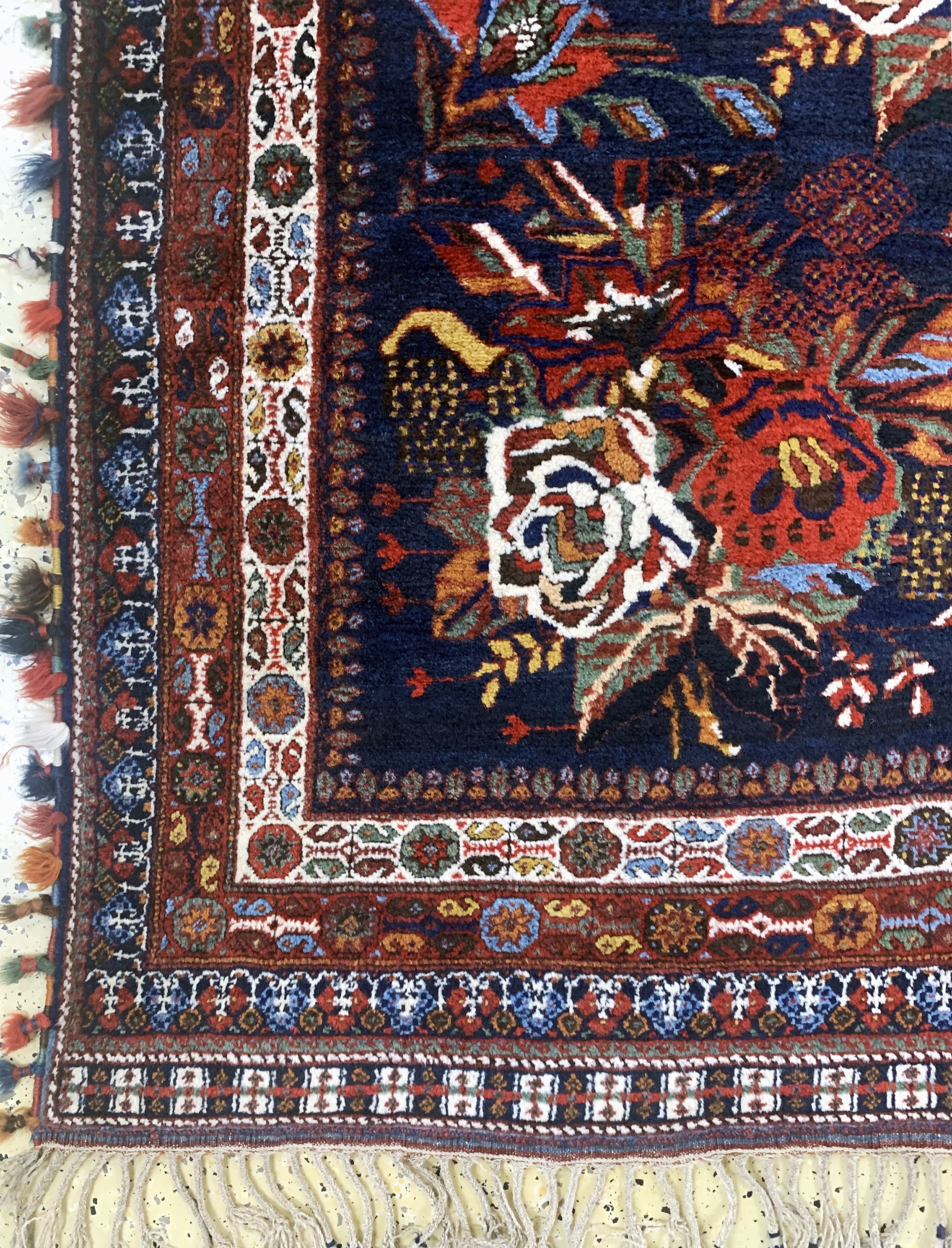 Detail b: "Golfarang"Afschar, Persien, um 1920-1930, Wolle auf Wolle, ca. 218 x 158 cm, EHZ: 1-2