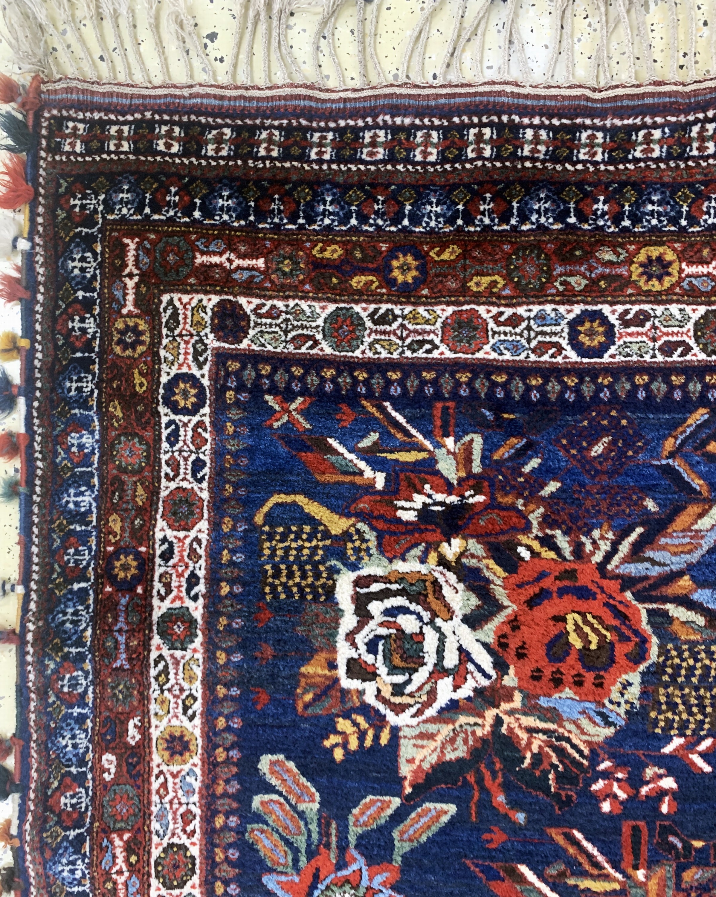 Detail d: "Golfarang"Afschar, Persien, um 1920-1930, Wolle auf Wolle, ca. 218 x 158 cm, EHZ: 1-2