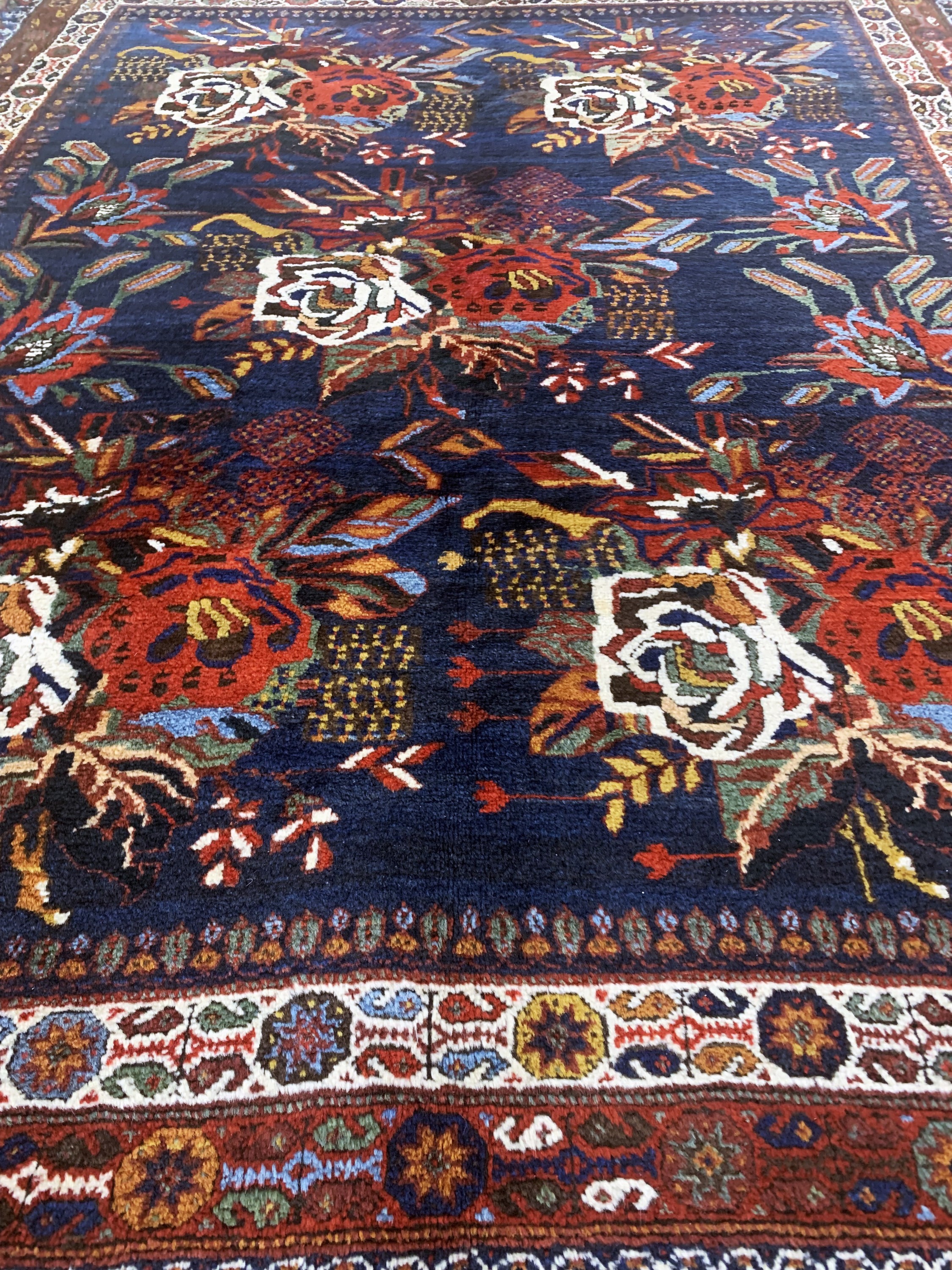 Detail f: "Golfarang"Afschar, Persien, um 1920-1930, Wolle auf Wolle, ca. 218 x 158 cm, EHZ: 1-2