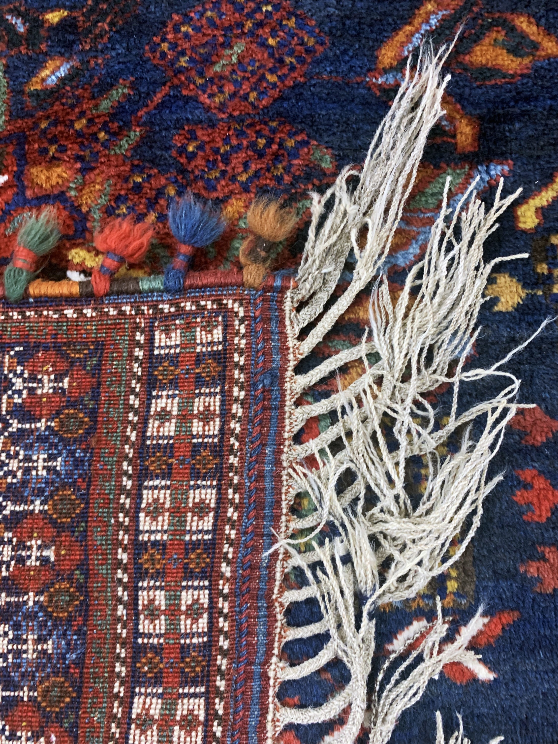 Detail g: "Golfarang"Afschar, Persien, um 1920-1930, Wolle auf Wolle, ca. 218 x 158 cm, EHZ: 1-2