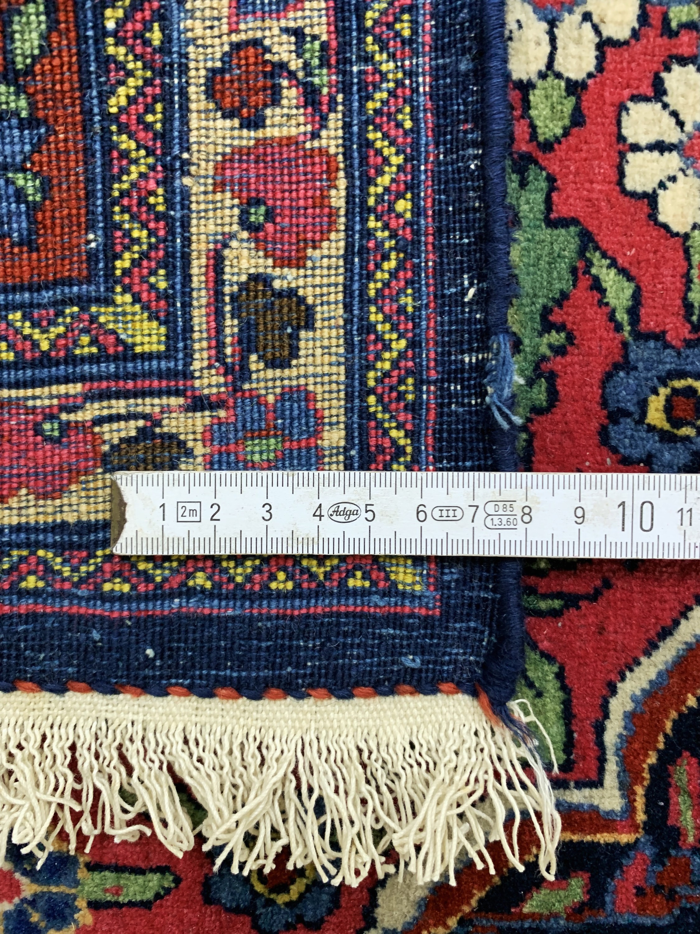 Detail g: Ghaswin"Hadj-Khanumi"antik, Persien, um 1900, Korkwolle auf Baumwolle, ca. 212 x 140 cm, EHZ: 2