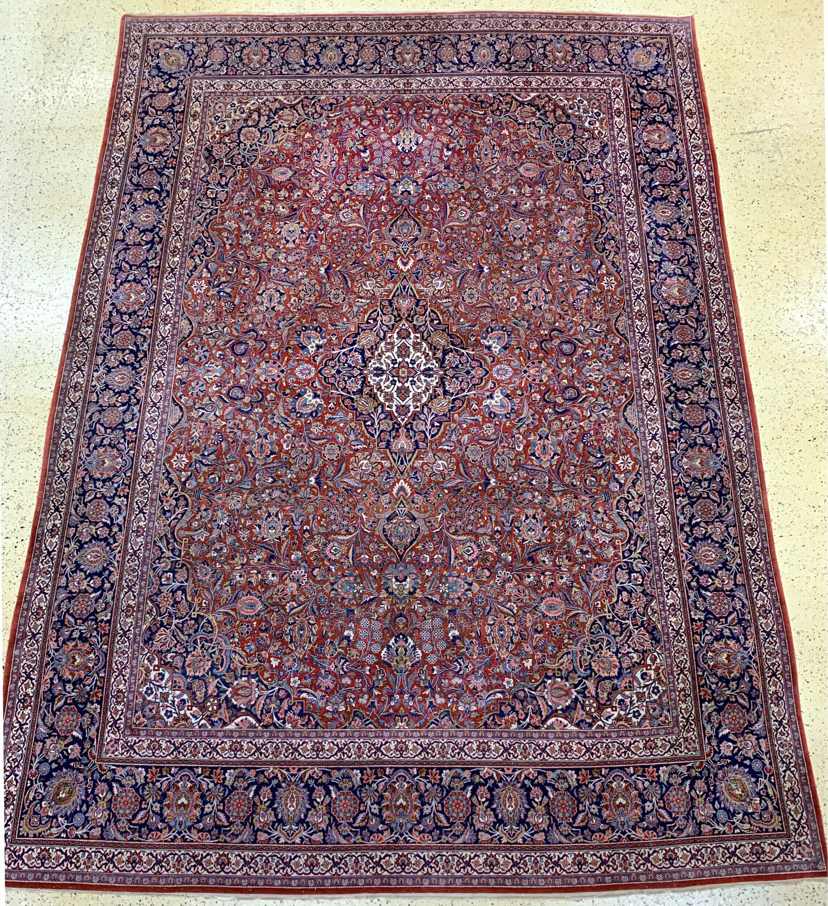 Image 26994168 - Keschan Kork fein, Persien, Anfang 20.Jhd, Korkwolle auf Baumwolle, ca. 414 x 313 cm, ...