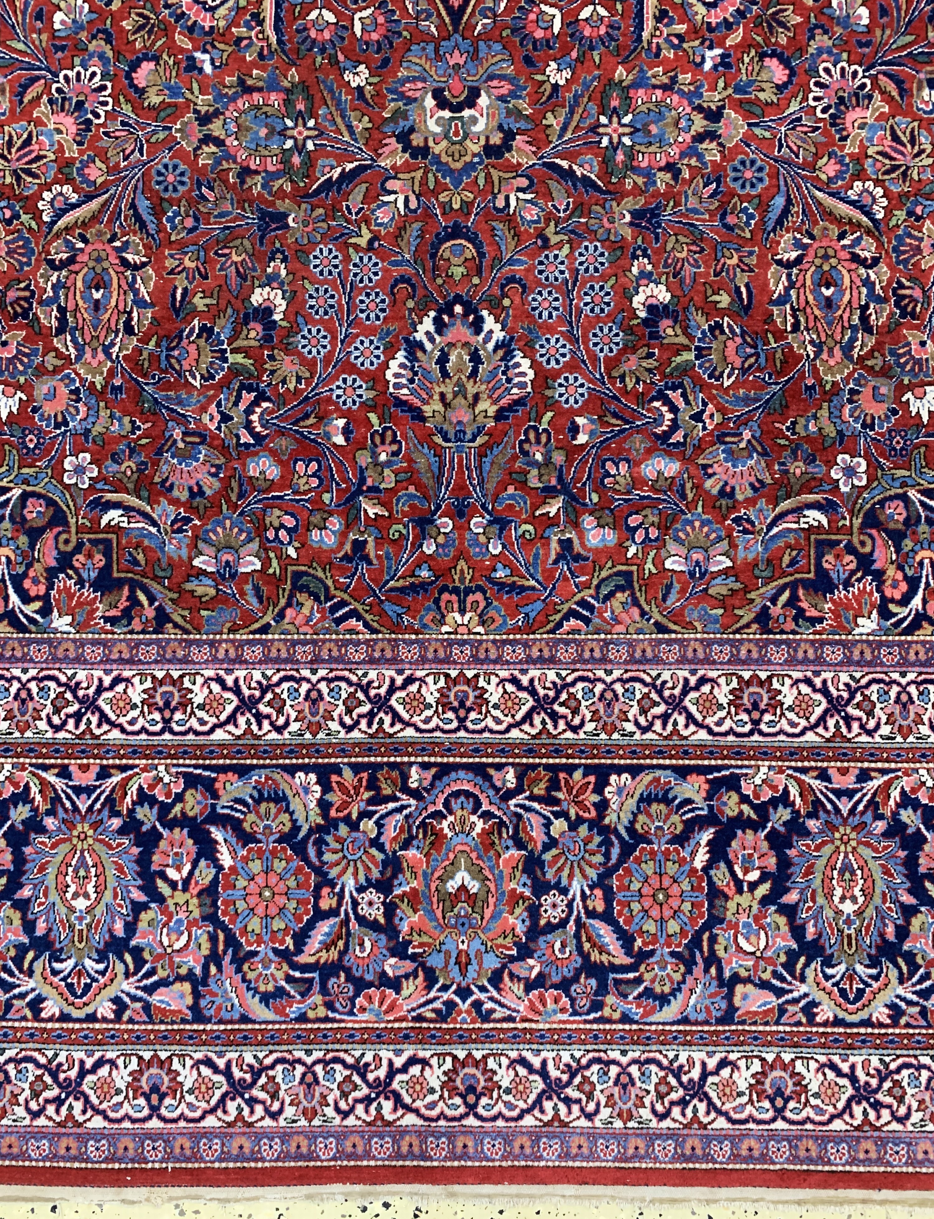 Detail b: Keschan Kork fein, Persien, Anfang 20.Jhd, Korkwolle auf Baumwolle, ca. 414 x 313 cm, EHZ: 2