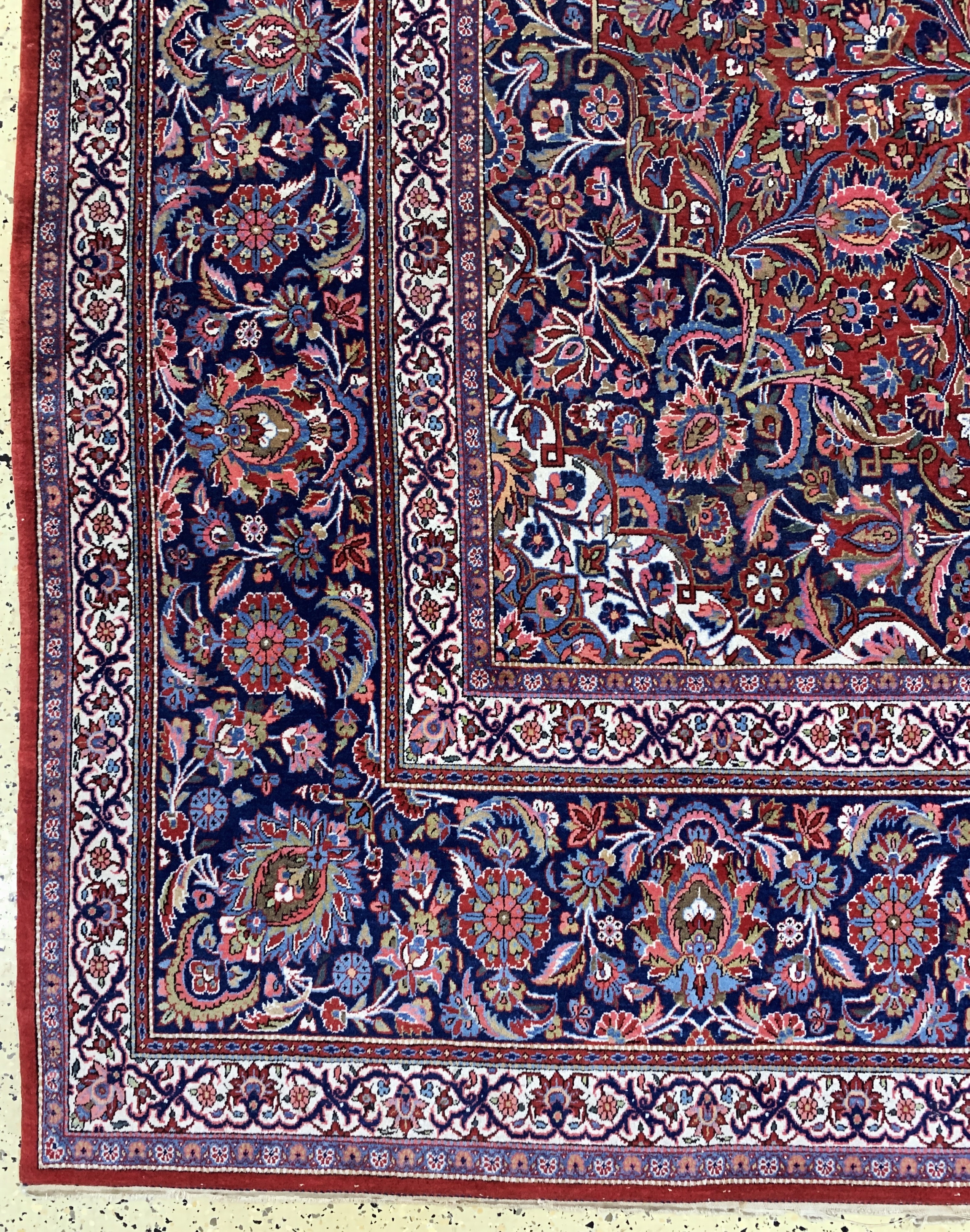Detail c: Keschan Kork fein, Persien, Anfang 20.Jhd, Korkwolle auf Baumwolle, ca. 414 x 313 cm, EHZ: 2