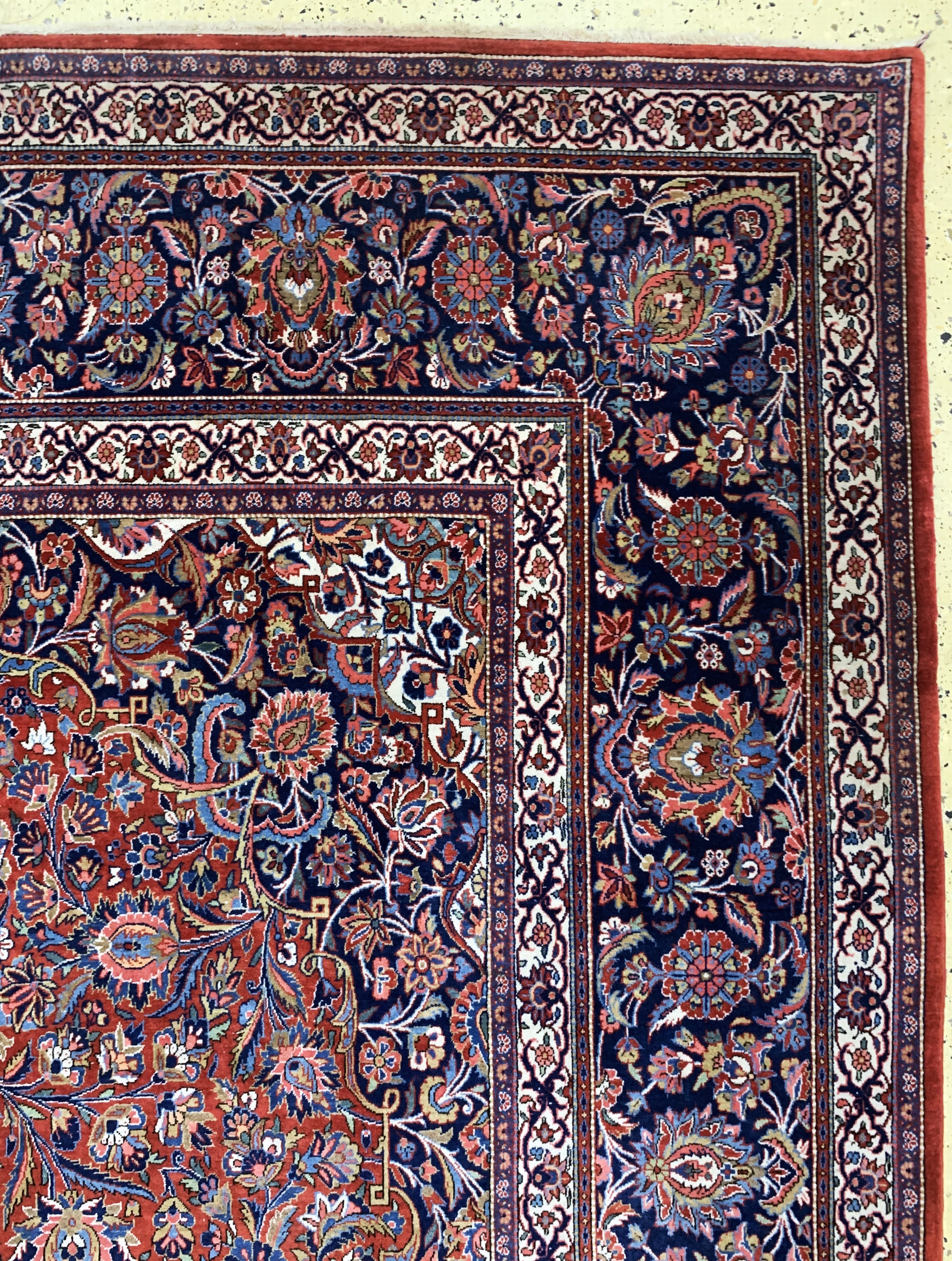 Detail i: Keschan Kork fein, Persien, Anfang 20.Jhd, Korkwolle auf Baumwolle, ca. 414 x 313 cm, EHZ: 2