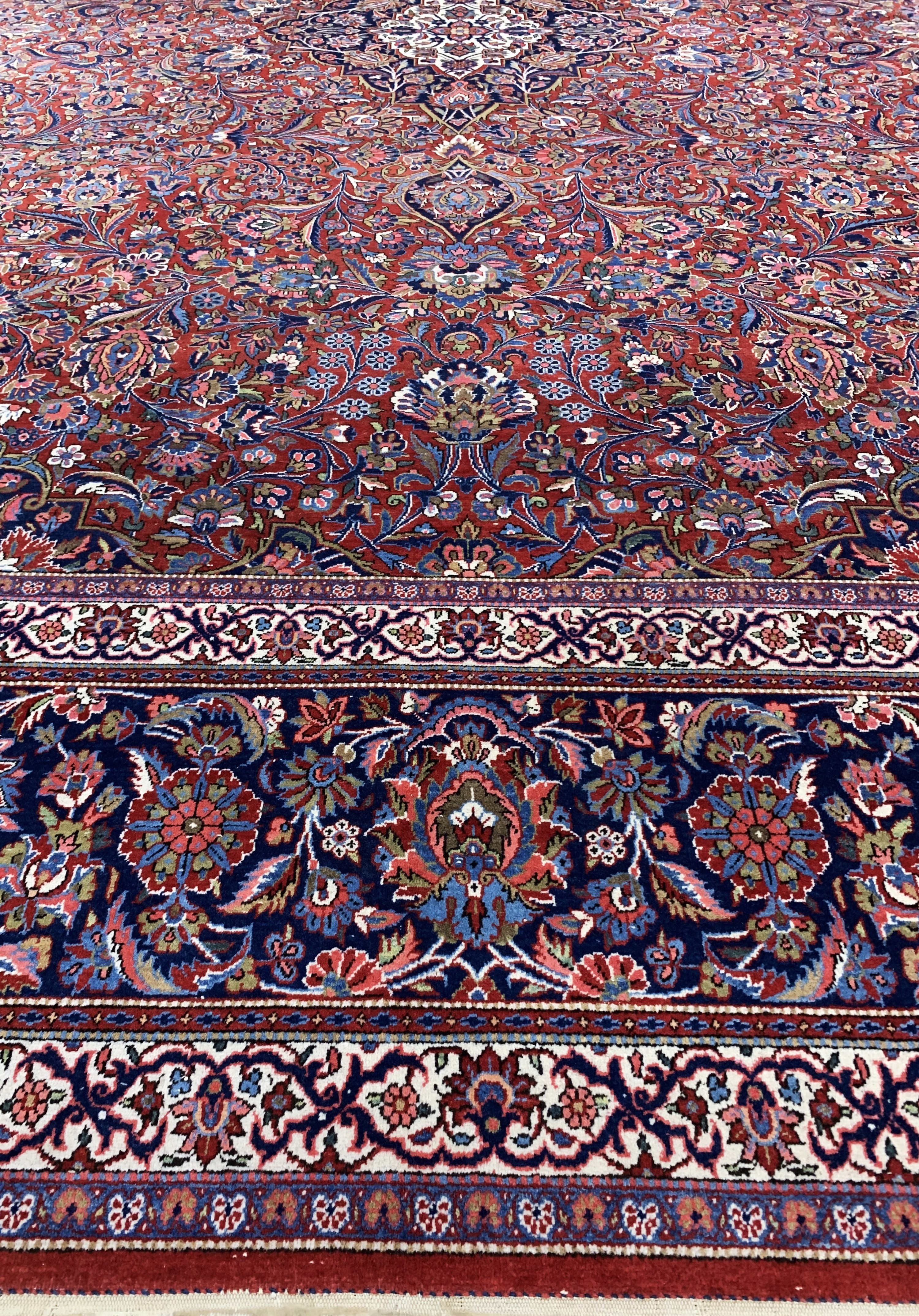 Detail k: Keschan Kork fein, Persien, Anfang 20.Jhd, Korkwolle auf Baumwolle, ca. 414 x 313 cm, EHZ: 2