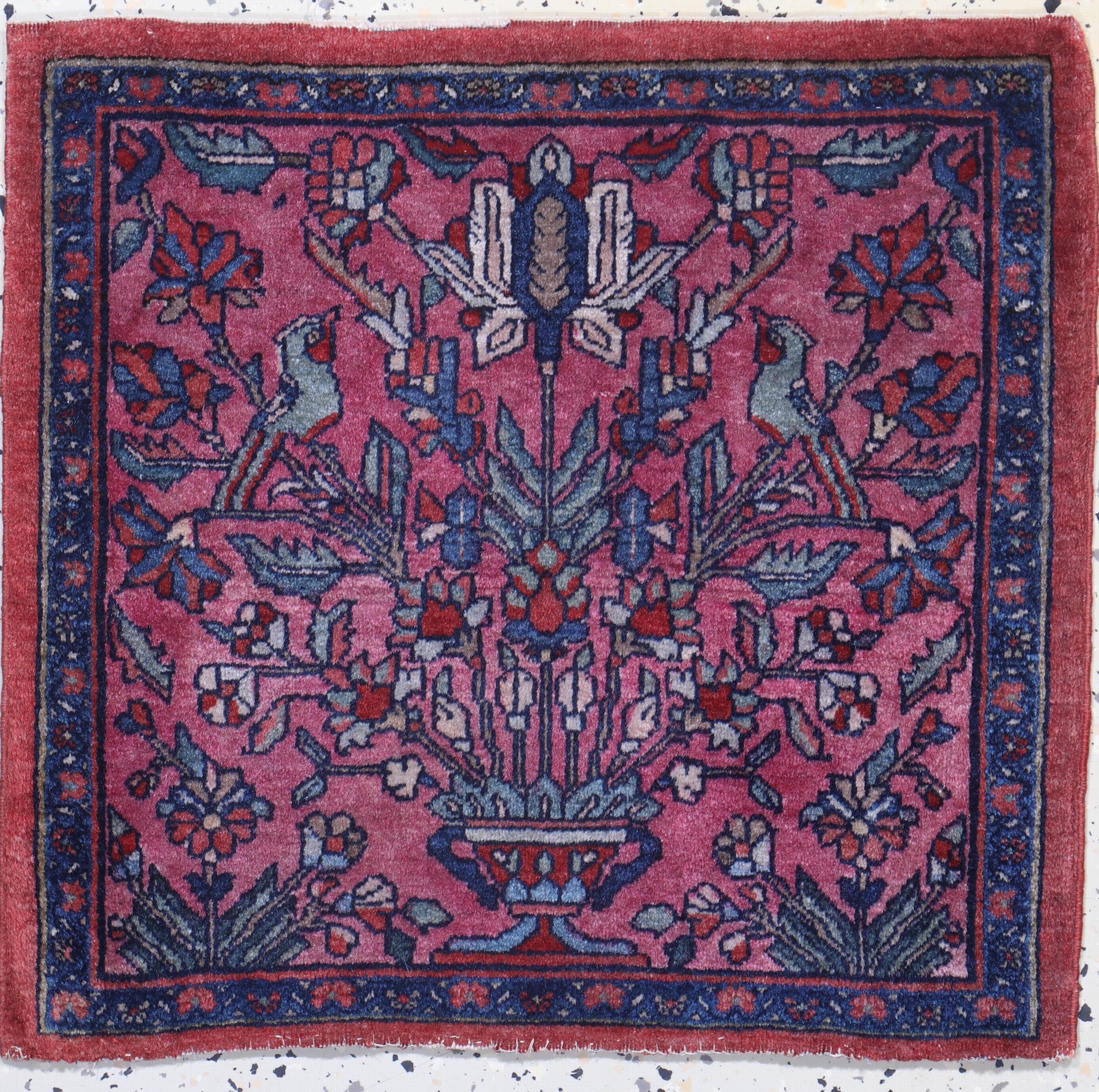 Farahan alt, Persien, Anfang 20.Jhd, Wolle auf Baumwolle, ca. 50 x 50 cm, EHZ: 2