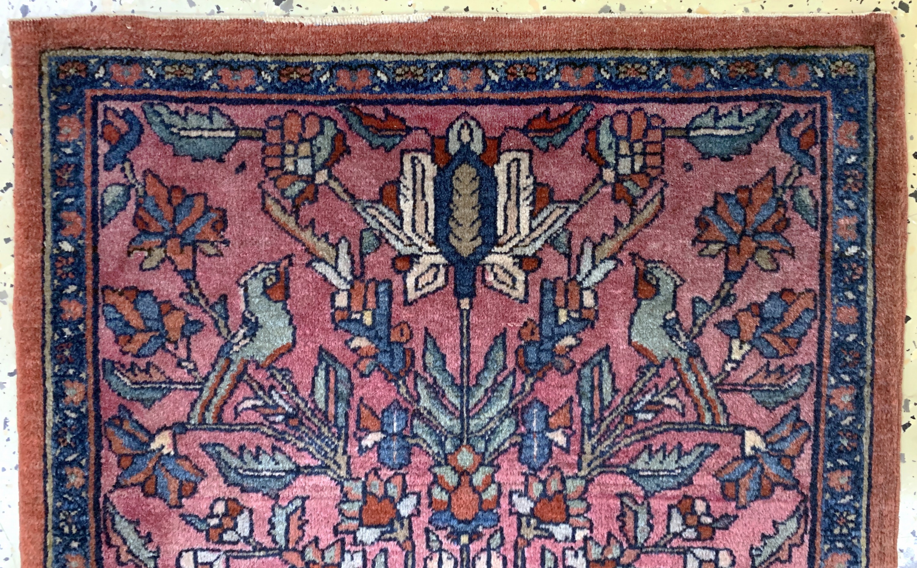 Detail a: Farahan alt, Persien, Anfang 20.Jhd, Wolle auf Baumwolle, ca. 50 x 50 cm, EHZ: 2