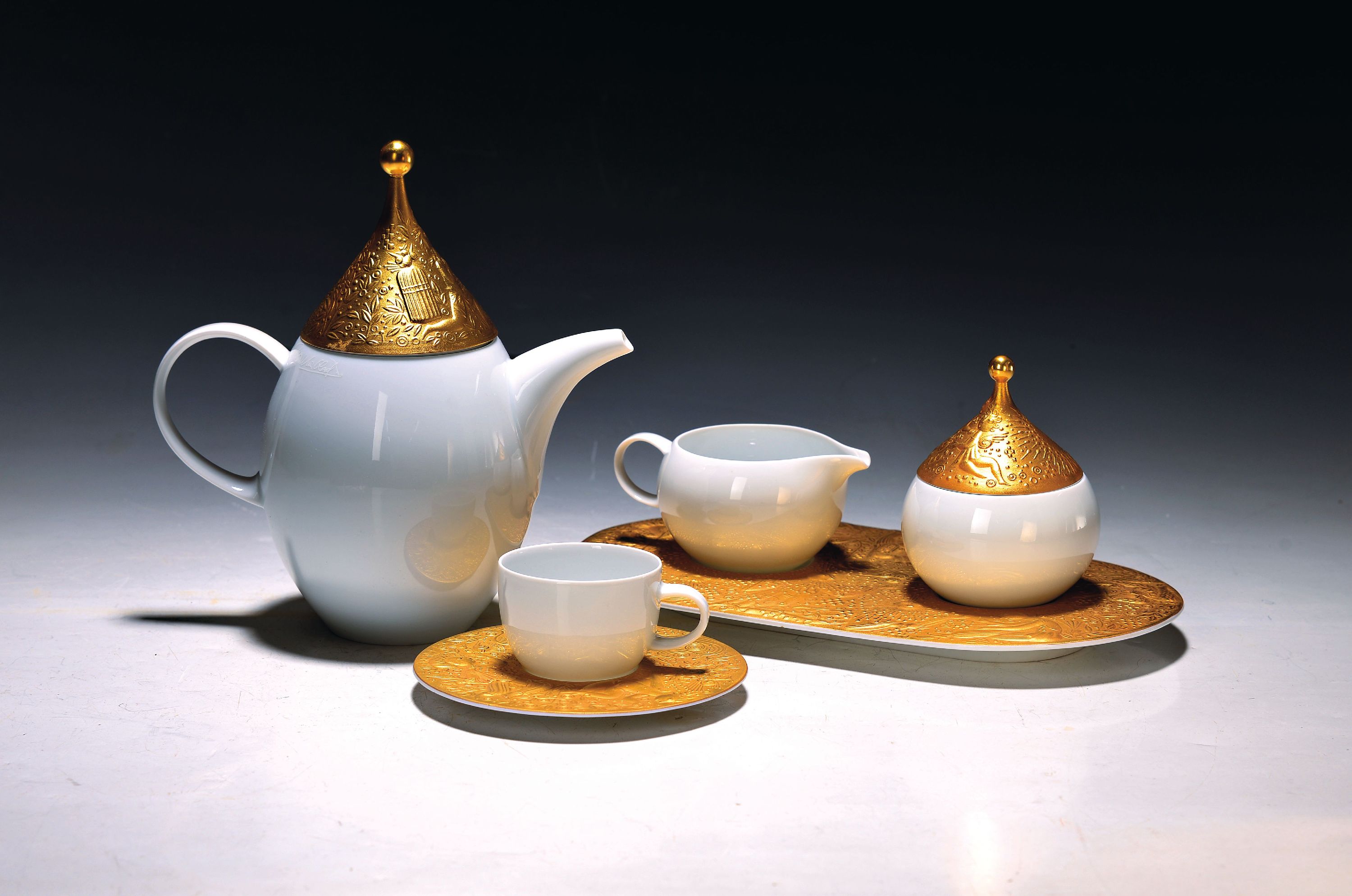 Image 26994188 - Mokka- bzw. Espressoservice für 6 Personen, Rosenthal, Zauberflöte Sarasto, Entw. ...