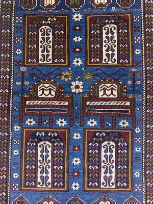 26994108e - ´Tachteh´Schirwan, Kaukasus, 19.Jhd, Wolle auf Wolle, ca. 193 x 129 cm, EHZ: 2