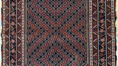 26994109b - Antiker Afschar, Persien, 19.Jhd, Wolle aufWolle, ca. 208 x 130 cm, EHZ: 2( ...
