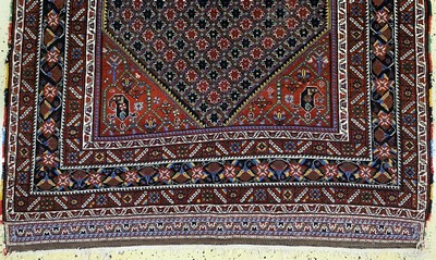 26994109c - Antiker Afschar, Persien, 19.Jhd, Wolle aufWolle, ca. 208 x 130 cm, EHZ: 2( ...