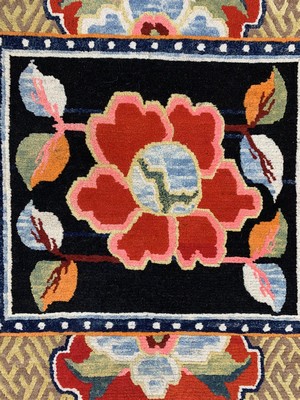 26994141c - ´Sitzbank-Teppich´, Tibet, um 1920-1930 Wolle auf Wolle, ca. 159 x 80 cm, EHZ: 2