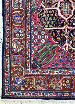 26994164b - Ghaswin´Hadj-Khanumi´antik, Persien, um 1900, Korkwolle auf Baumwolle, ca. 212 x 140 ...