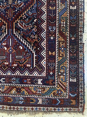 26994166a - ´Hühner´Afschar antik, Persien, um 1900, Wolle auf Wolle, ca. 212 x 164 cm, EHZ: 2, ...