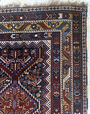 26994166d - ´Hühner´Afschar antik, Persien, um 1900, Wolle auf Wolle, ca. 212 x 164 cm, EHZ: 2, ...