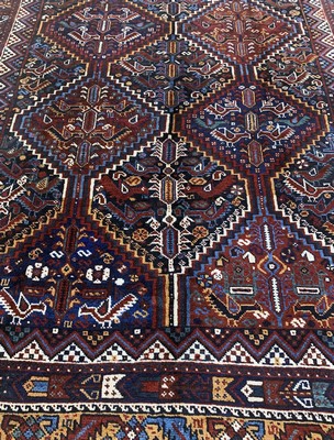 26994166e - ´Hühner´Afschar antik, Persien, um 1900, Wolle auf Wolle, ca. 212 x 164 cm, EHZ: 2, ...