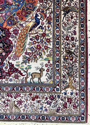 26994167a - Esfahan´Ahmad´antik, Persien, um 1900, Korkwolle auf Baumwolle, ca. 220 x 140 cm, EHZ: 2